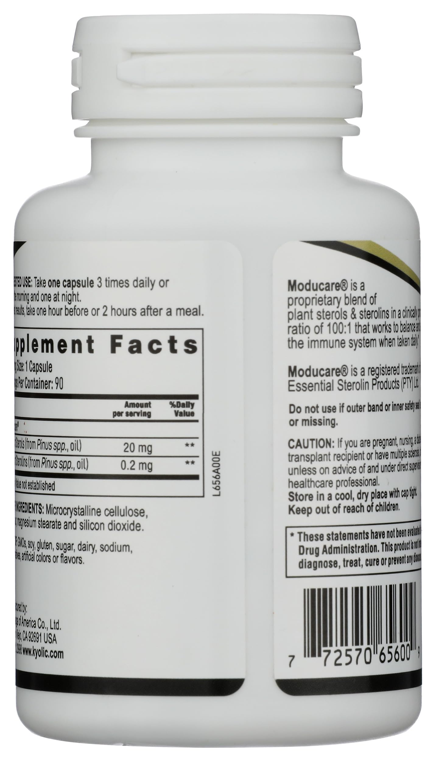 Kyolic MODUCARE Sterols Capsules, 90 Capsules
