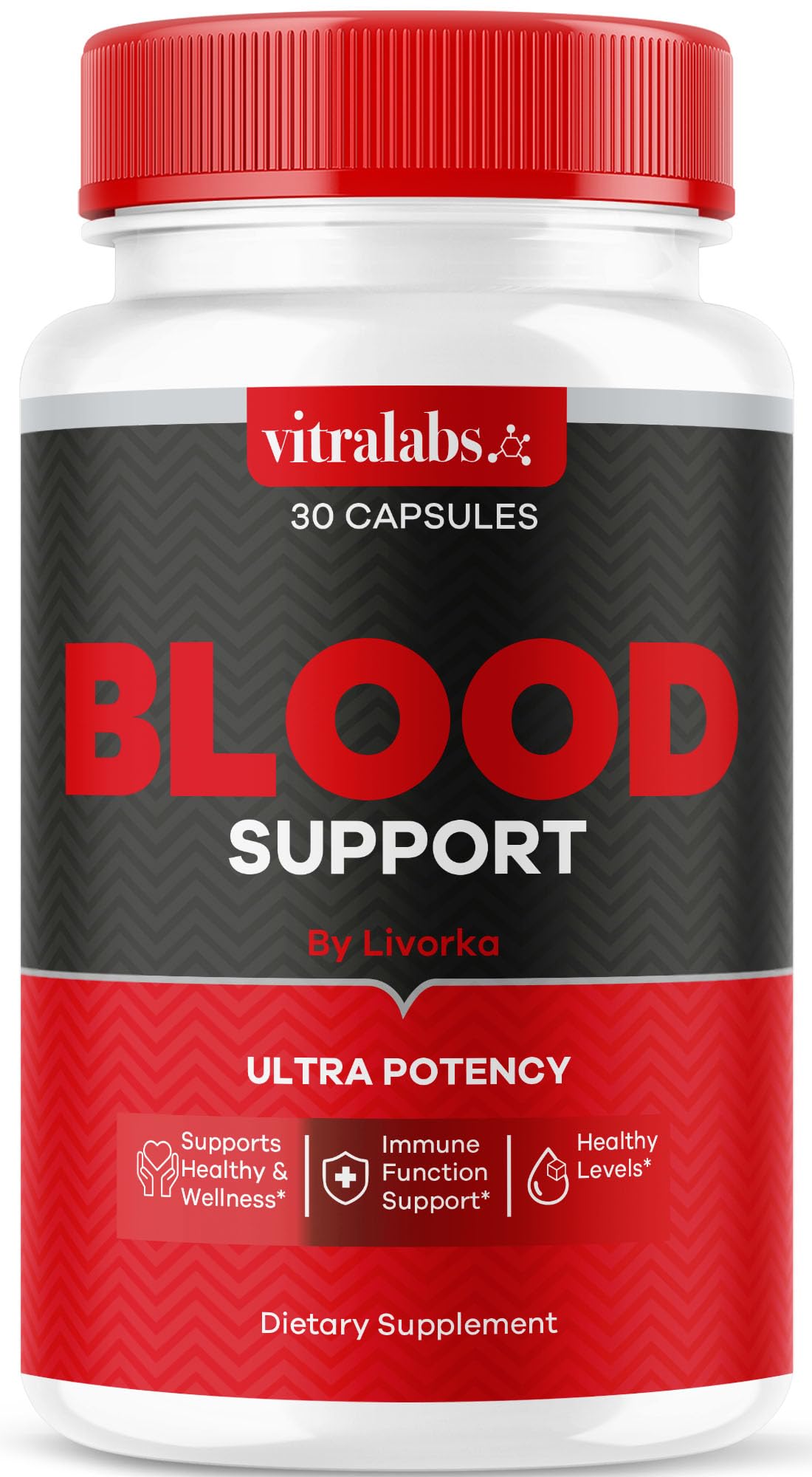 LIVORKA Vitralabs Blood Support Capsules, 30 Capsules