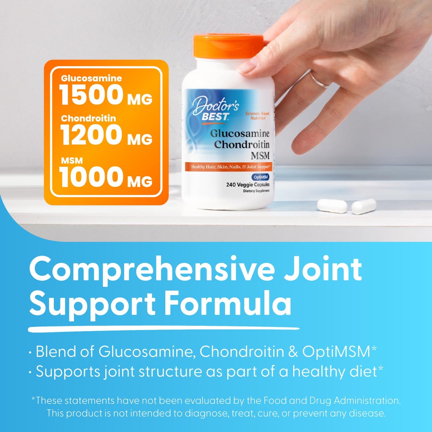 Doctor's BEST Glucosamine Chondroitin MSM 240 Capsules