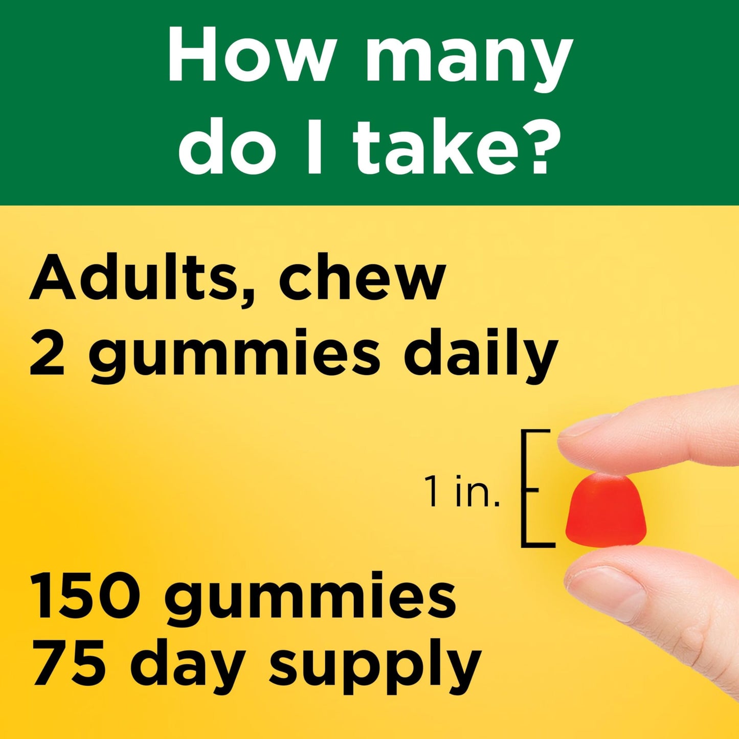 Nature Made Vitamin D3 5000 IU Gummies, 150 Count