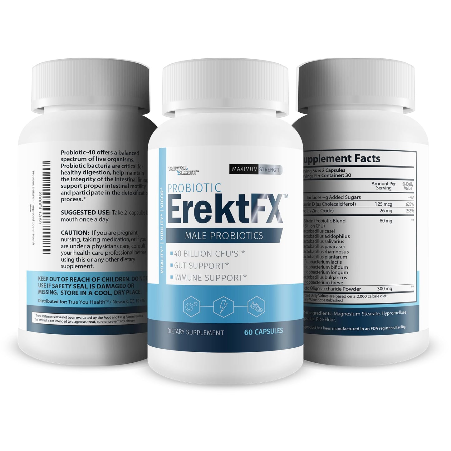 Generic Probiotic ErektFx Capsule 1 Count