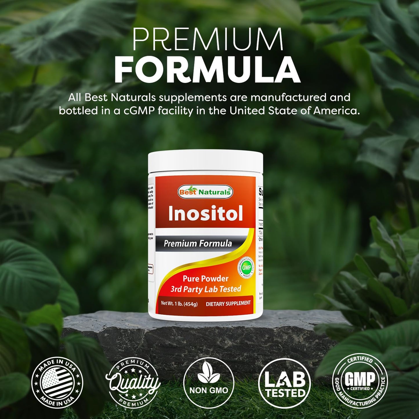 Best Naturals Pure Inositol Powder, 16 oz