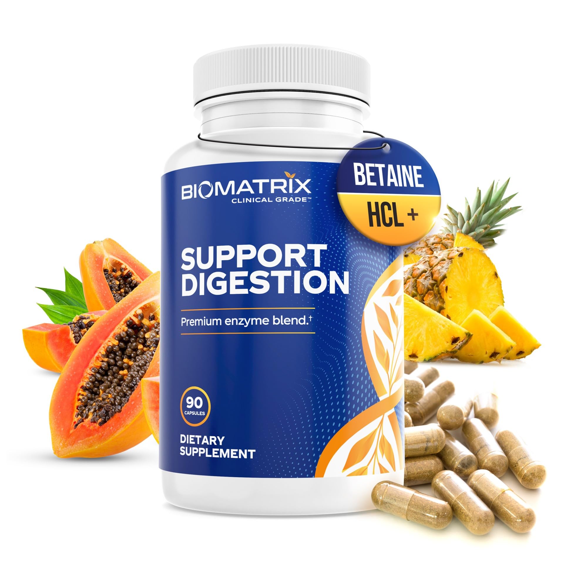 BioMatrix Digestive Enzymes Capsule 90 Count