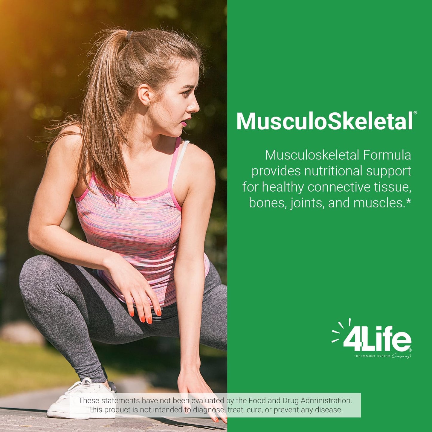 4Life Musculoskeletal Formula - Devil’s Claw, Turmeric, Gotu Kola and Alfalfa for Bone, Joint, Muscle and Tissue Health Capsule, 60 Count