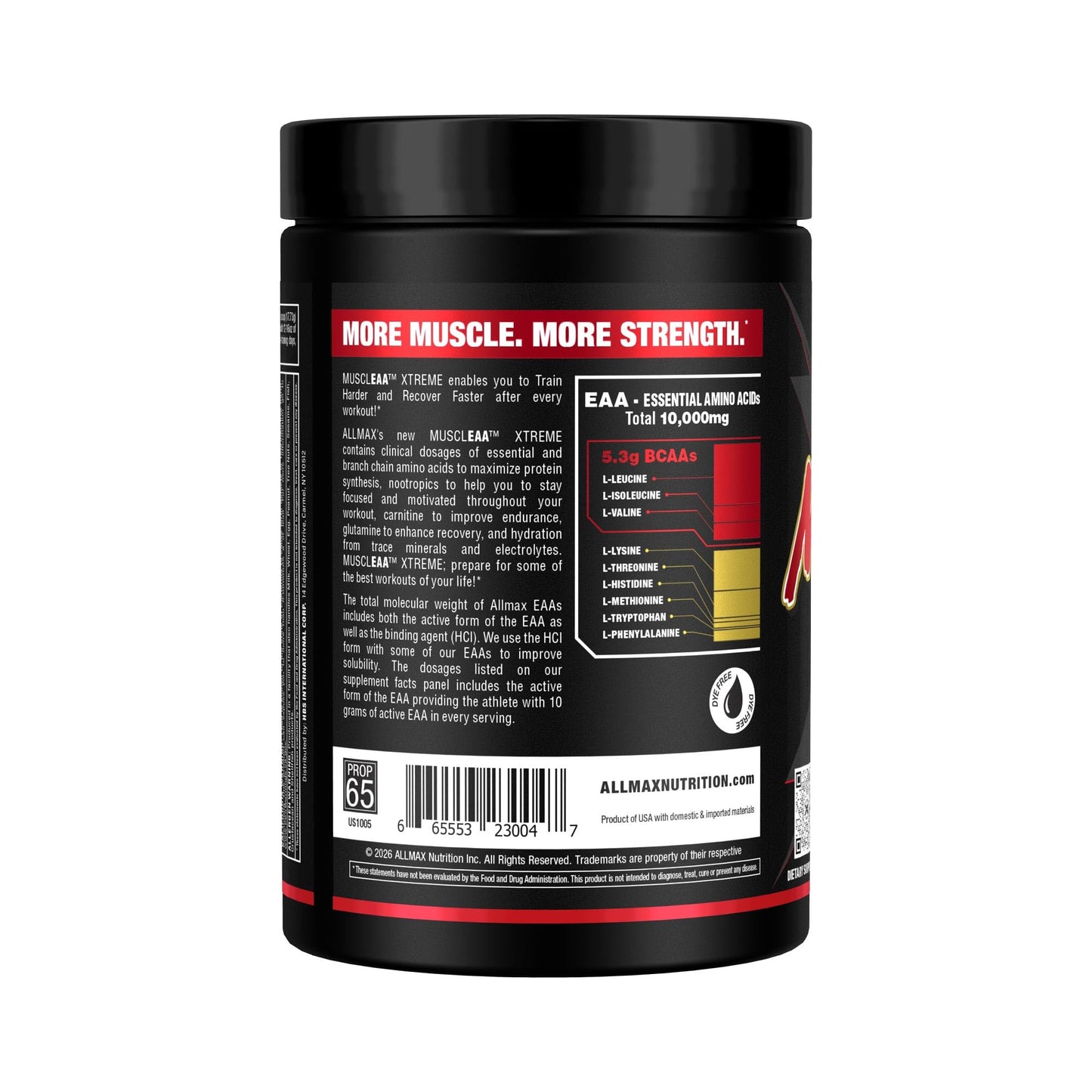 ALLMAX MUSCLEAA Xtreme EAA Powder Cherry Limeade 532 g 18.7657
