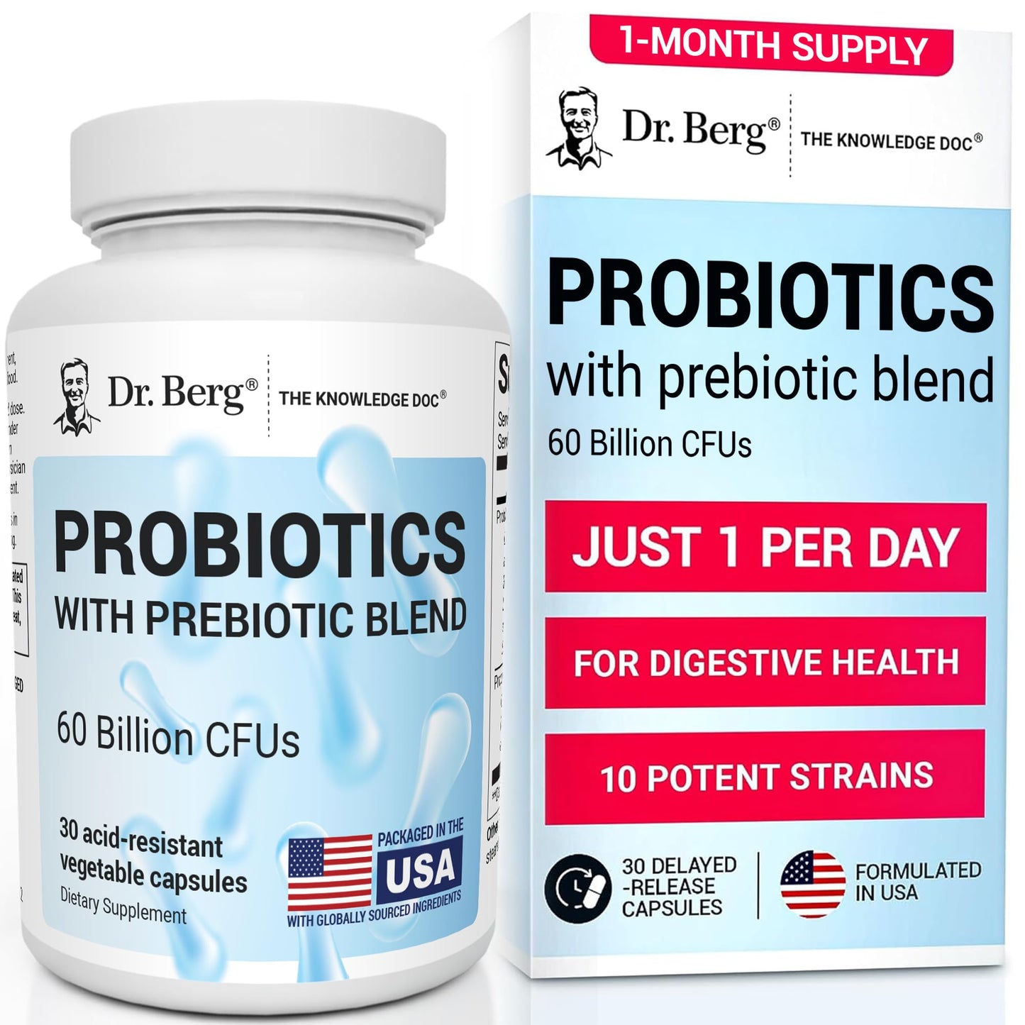 Dr. Berg Nutritionals Probiotic Supplement Capsule 30 Capsules