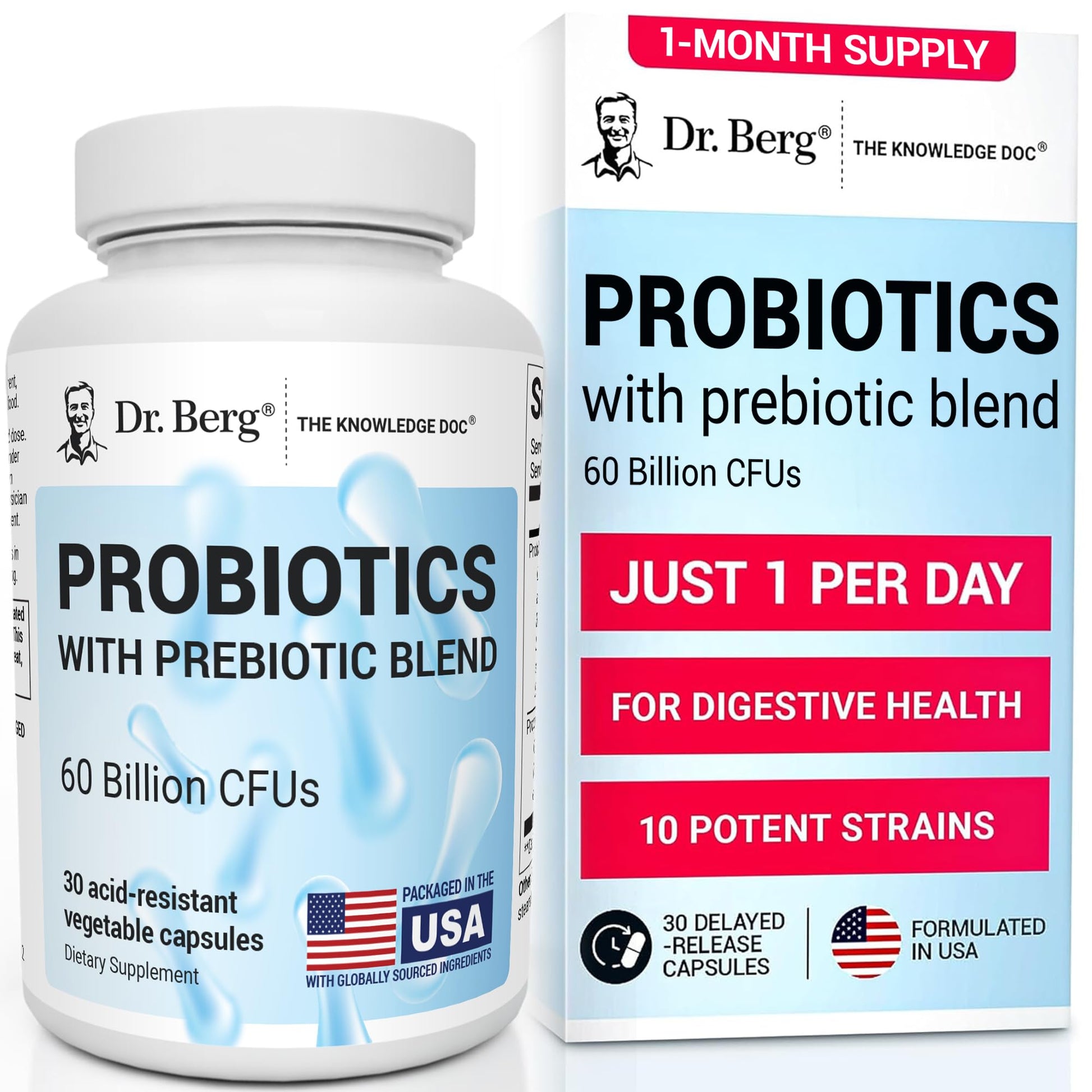 Dr. Berg Nutritionals Probiotic Supplement Capsule 30 Capsules