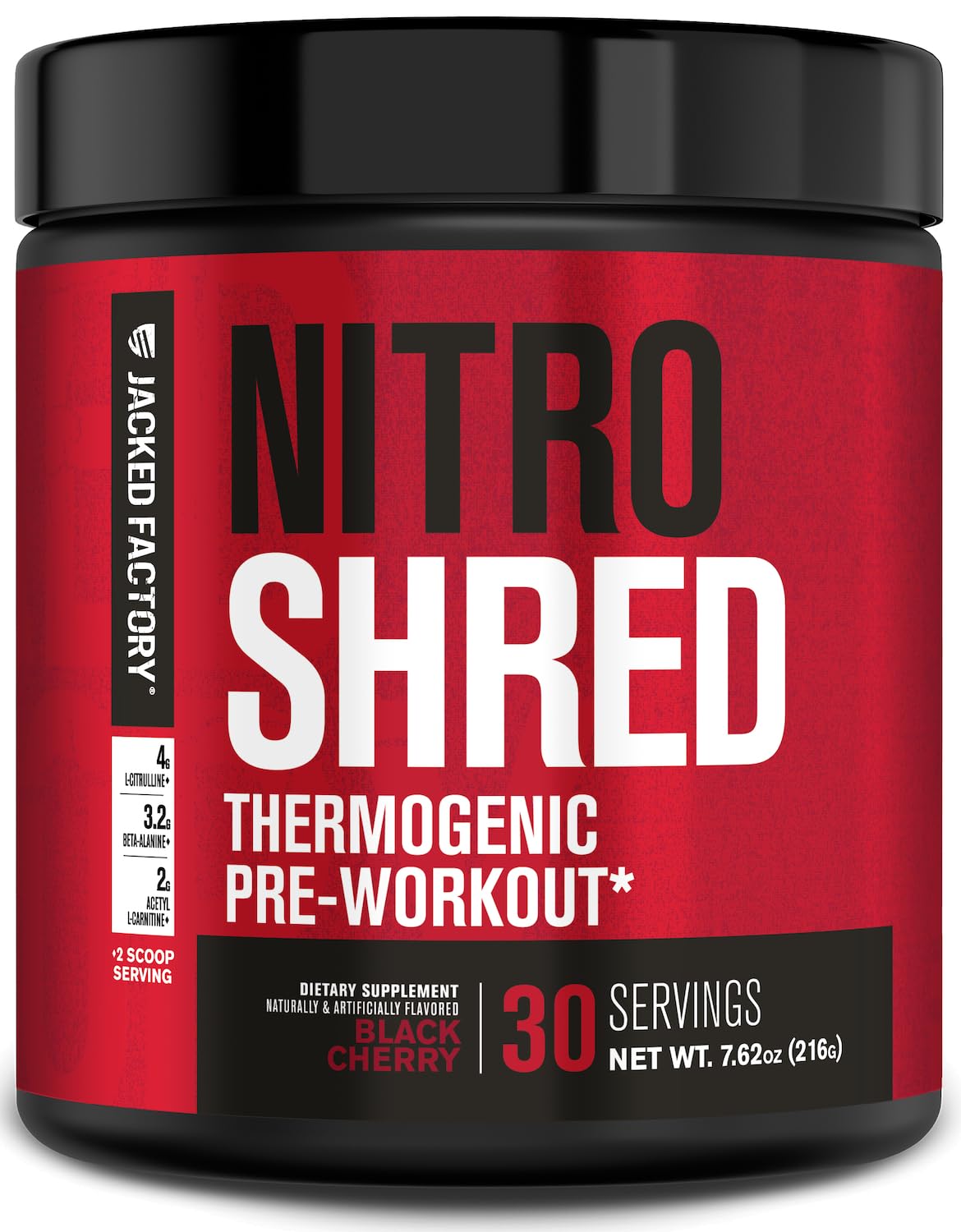 Jacked Factory NITROSURGE Shred Pre Workout Powder 30 Servings