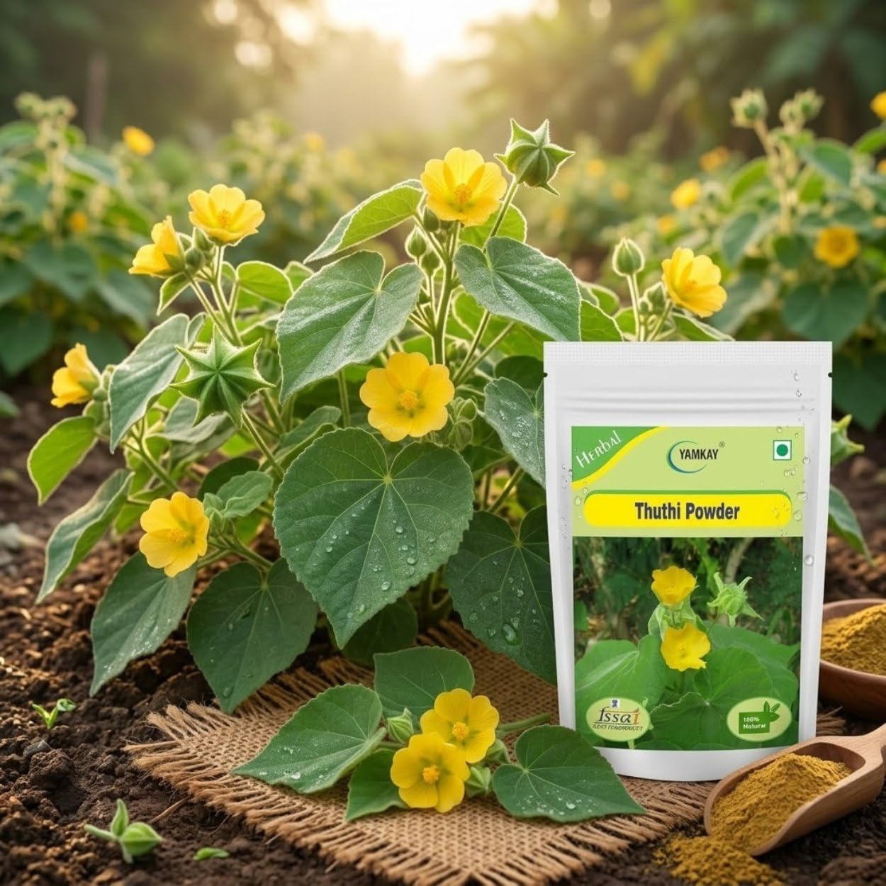 YAMKAY Abutilon Indicum Powder, 1 Ounce