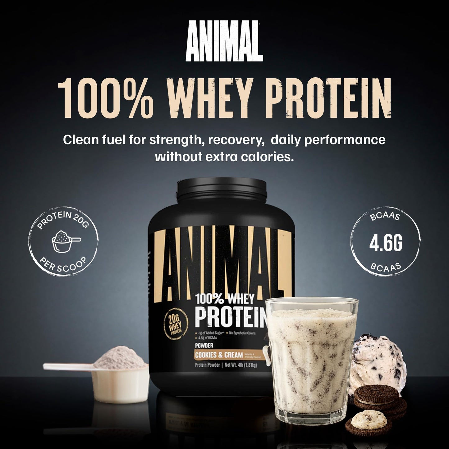 Animal 100% Whey Protein Powder 64 Servings
