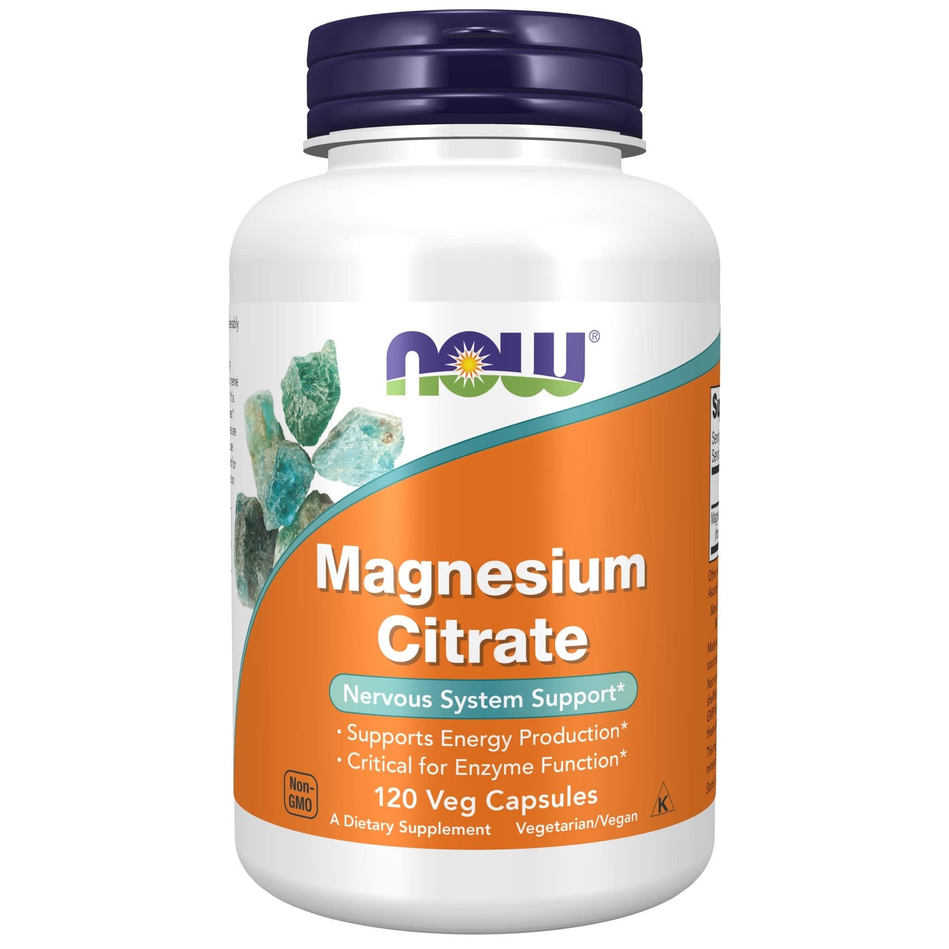 NOW Foods Magnesium Citrate Veg Capsules 120 Count