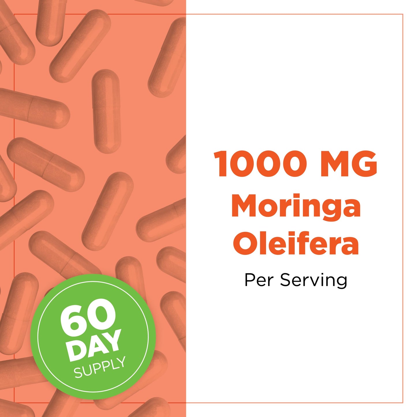 Plantvital Organic Moringa Capsules for Breastfeeding - 1000mg per Serving, 120 Capsules
