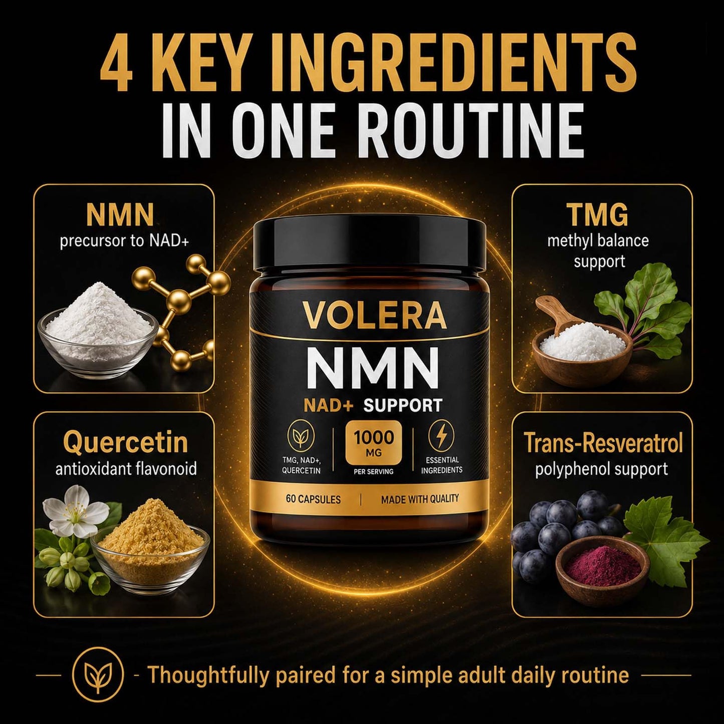 Tiktrove Volera NMN Complex Capsule, 60 Count