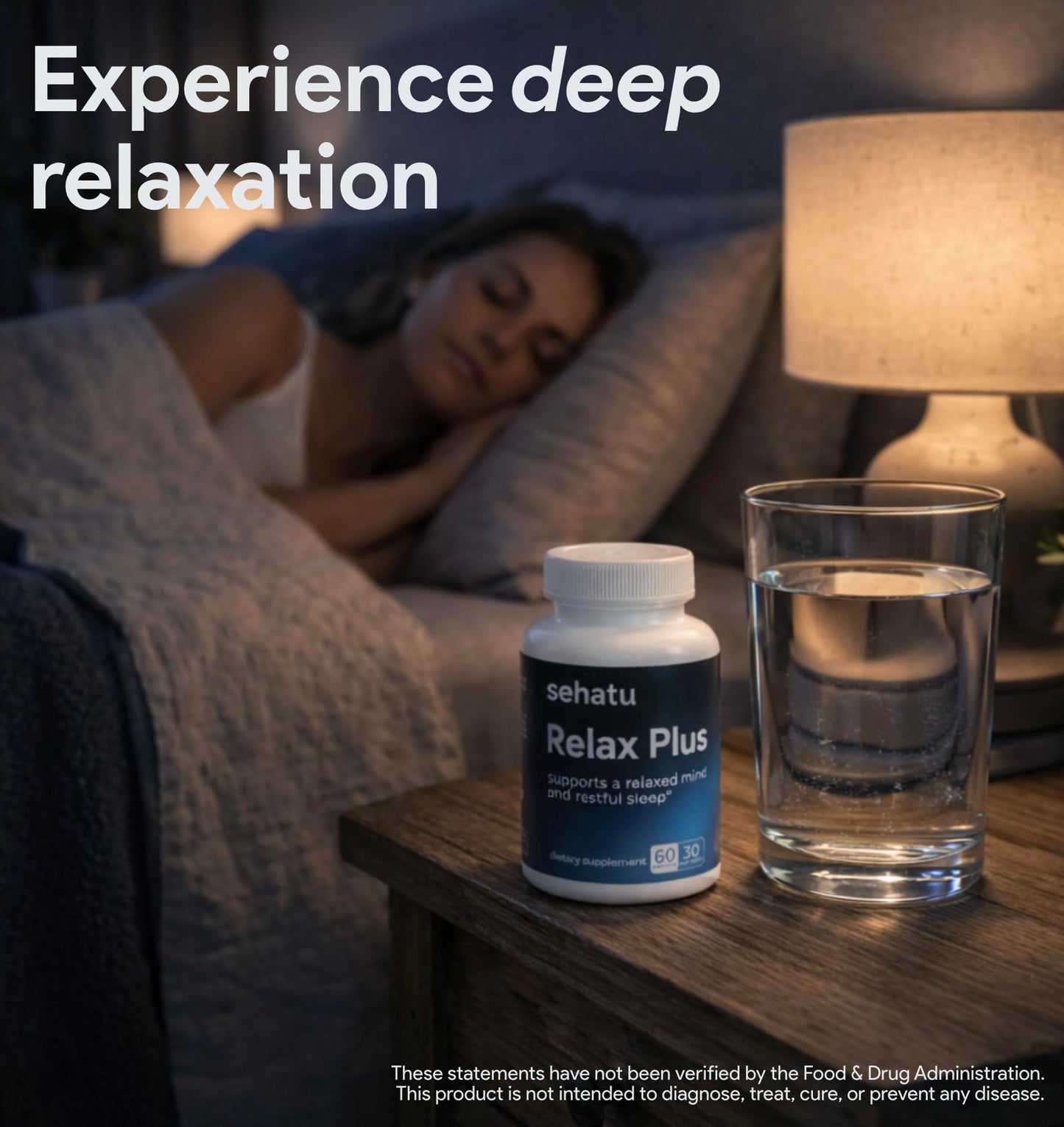 SEHATU Relax Plus Stress Relief Supplement 60 Capsules