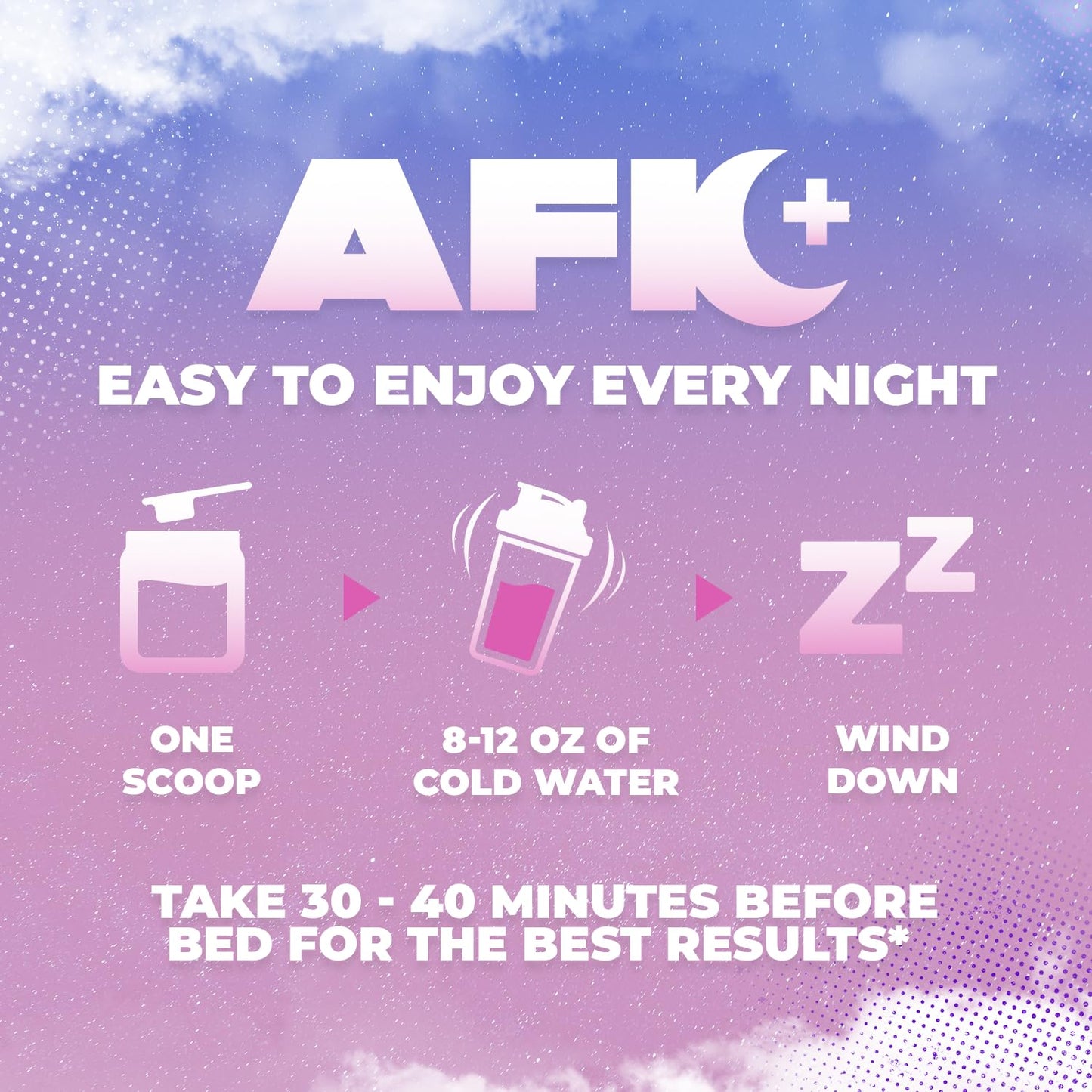 Gamer Supps AFK+® (with Melatonin): Grape Sleep Support Powder, 3.53 oz
