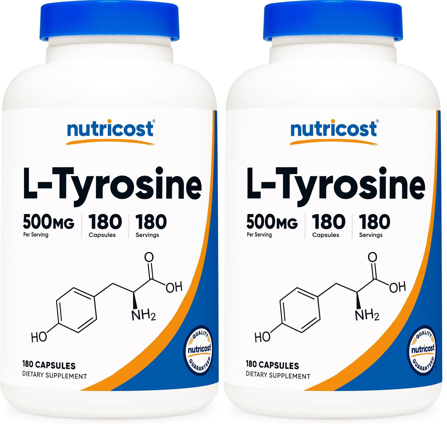 Nutricost L-Tyrosine 500mg, 360 Capsules