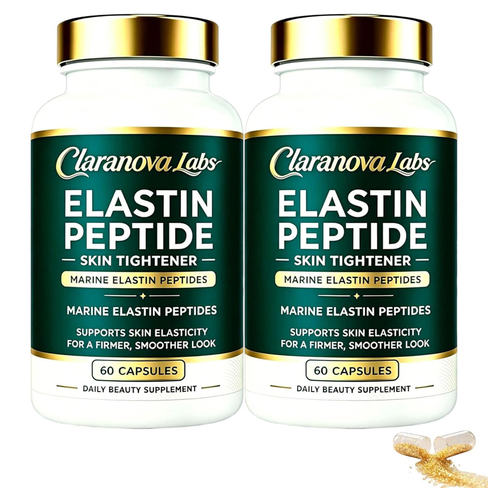 Keikeyo Elastin Peptides Marine Elastin Peptide Skin Tightening Formula from Wild-Caught Fish, Capsule 1 Count