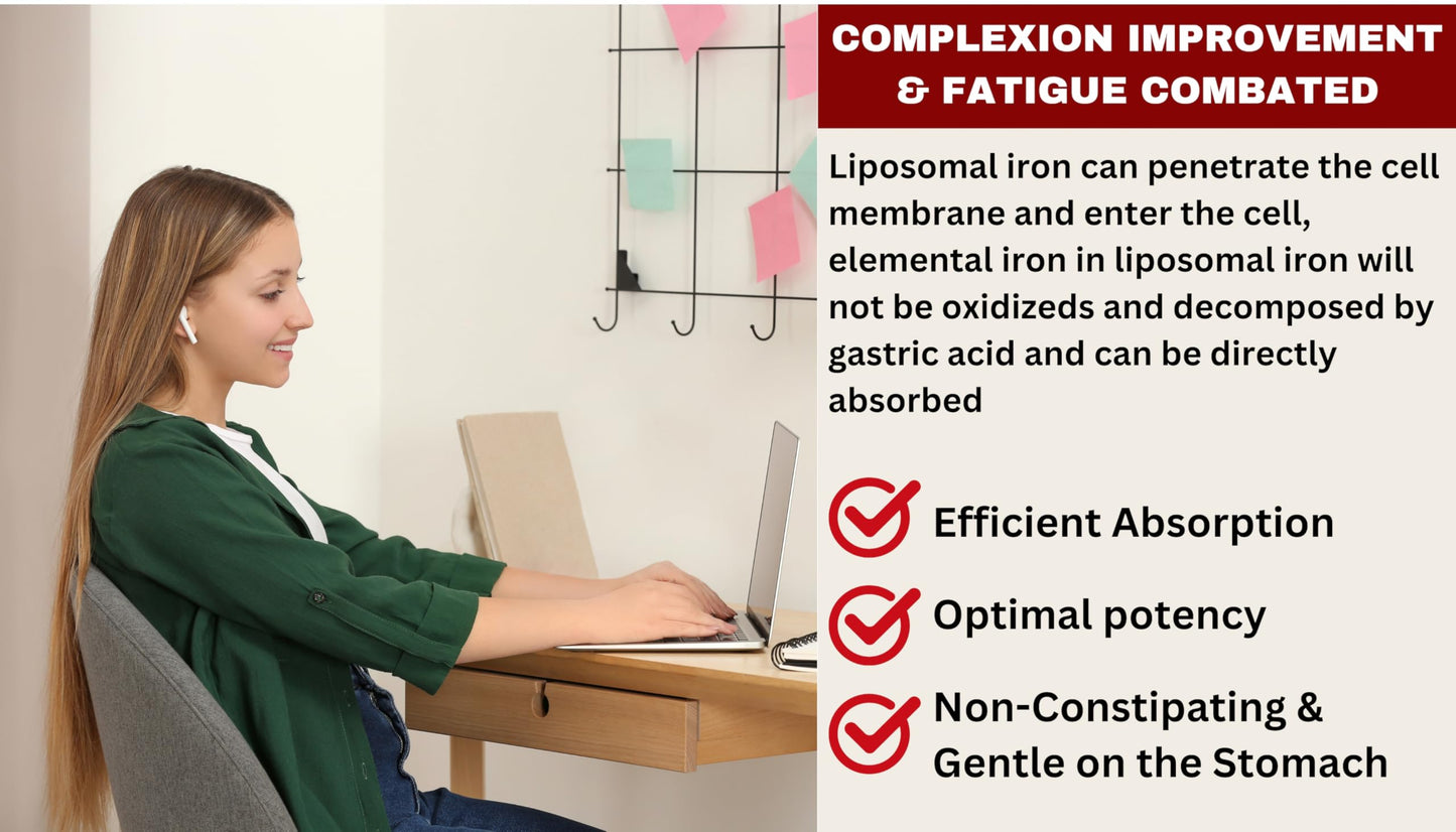 Nikoni Liposomal Iron 21mg, 60 Capsules