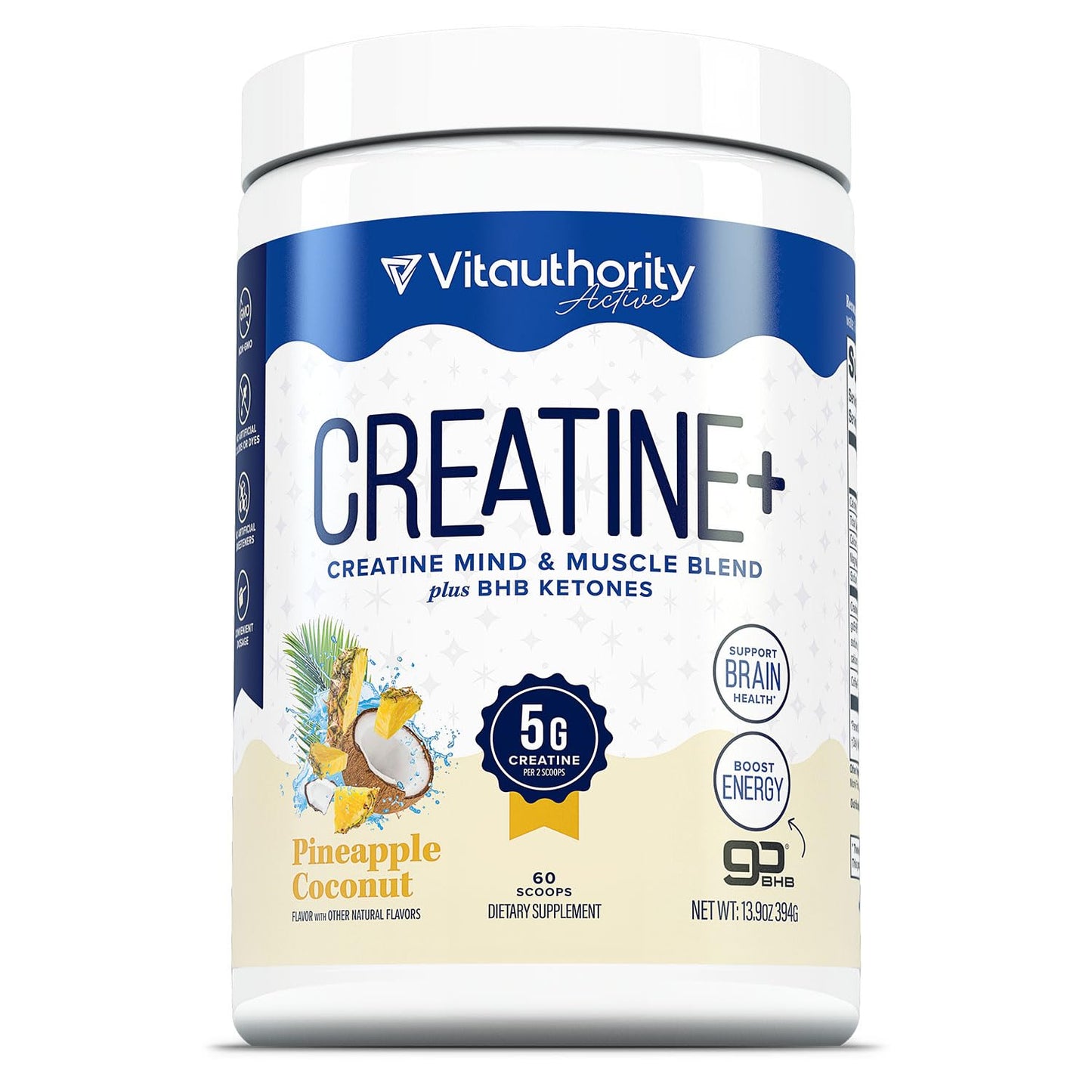 Vitauthority Creatine Monohydrate Powder 13.9 Ounce