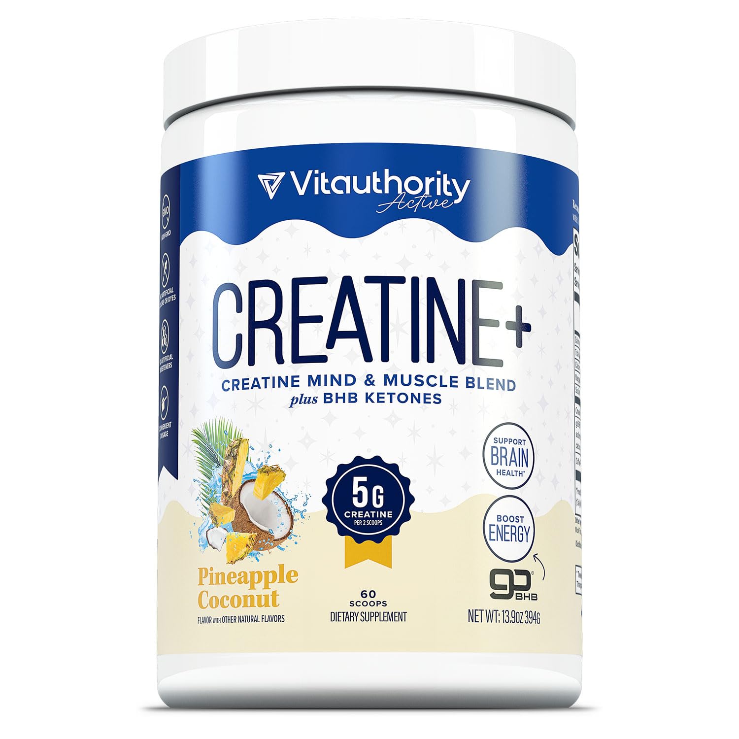 Vitauthority Creatine Monohydrate Powder 13.9 Ounce