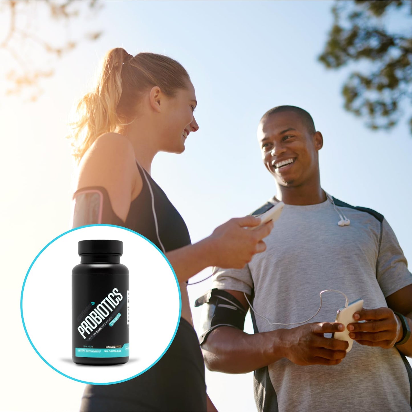 Sculpt Nation Premium Probiotics Digestive & Gut Health Support Capsules 30