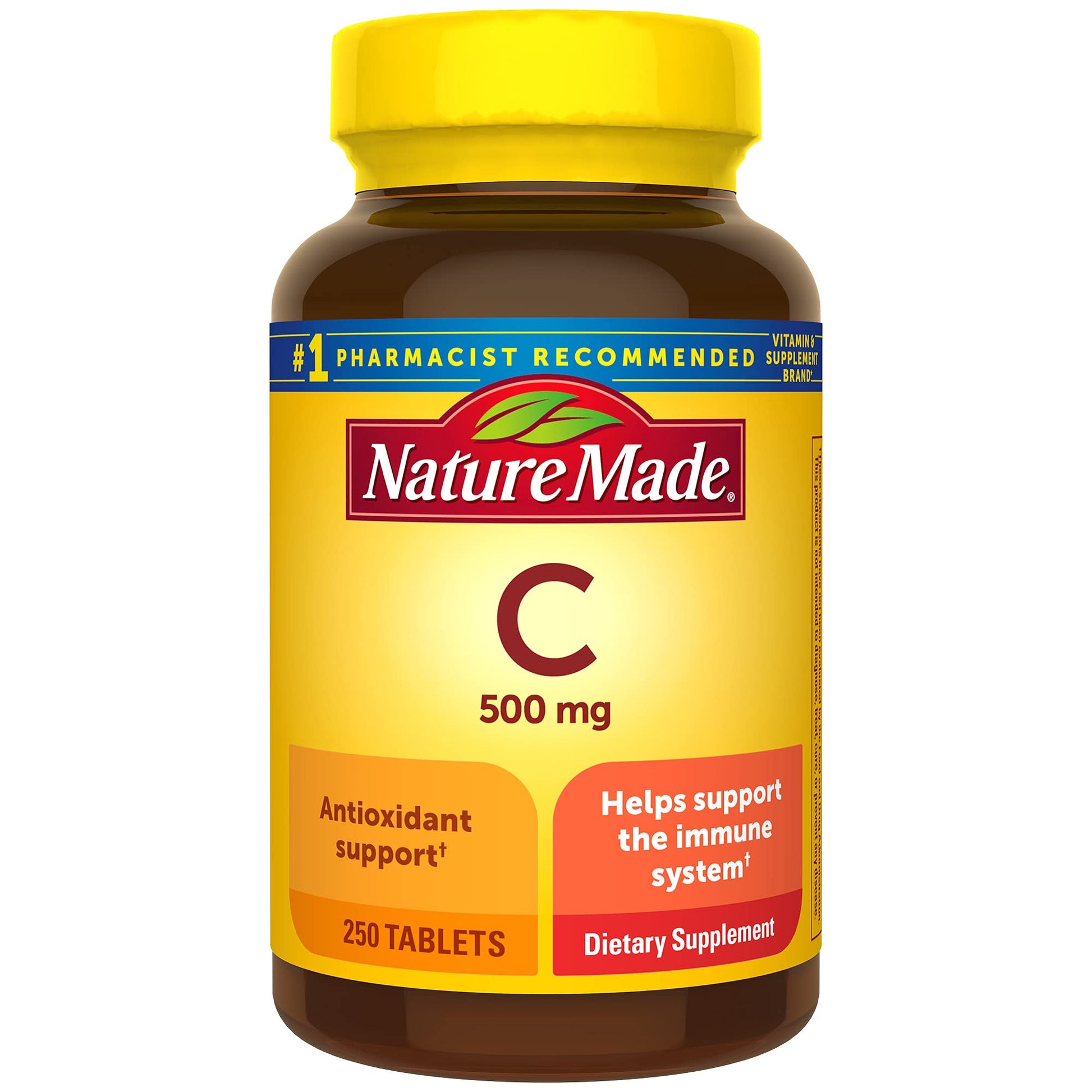 Nature Made Vitamin C 500 mg Tablets, 250 Tablets