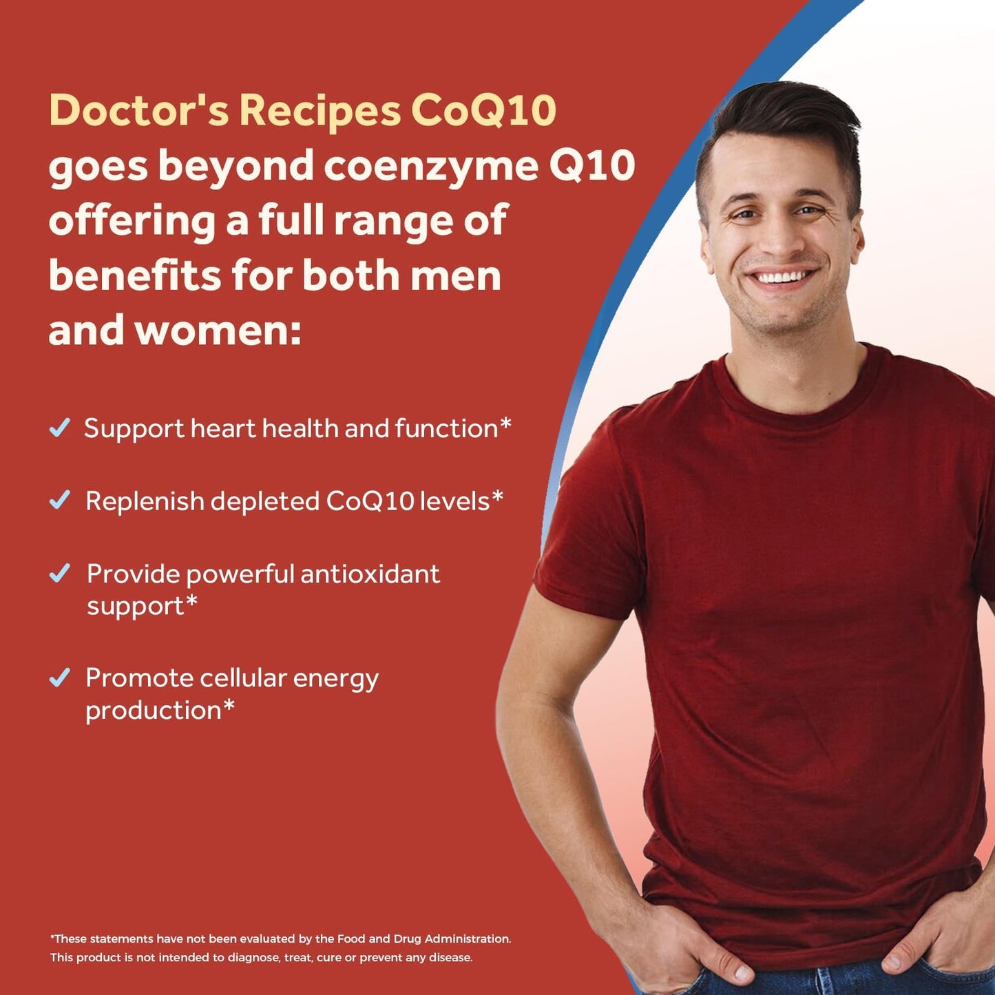 Doctor's Recipes CoQ10 200mg High-Absorption Coenzyme Q10 Supplement with Olive Oil, Heart & Vascular Health, Energy Production & Antioxidant Support, 120 Softgels
