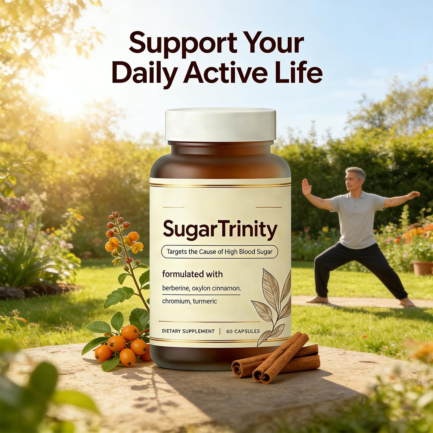 Roreiye SugarTrinity Glucose Support Capsules, 60 Count
