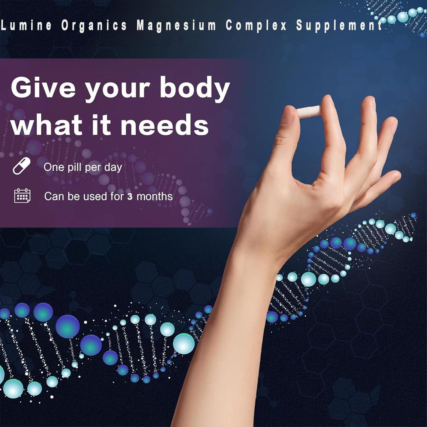 Lumine Organic Magnesium Complex Capsule 90 Capsules