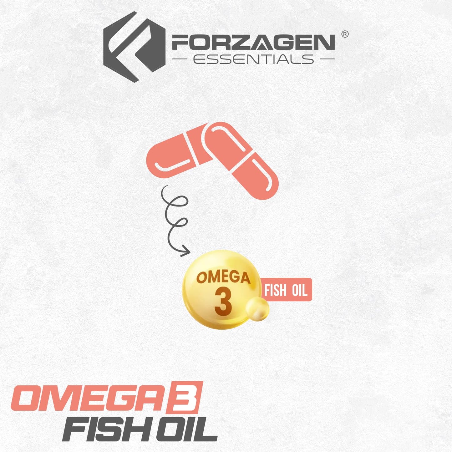 Forzagen Omega 3 Fish Oil Supplement Tablet, 1 Count