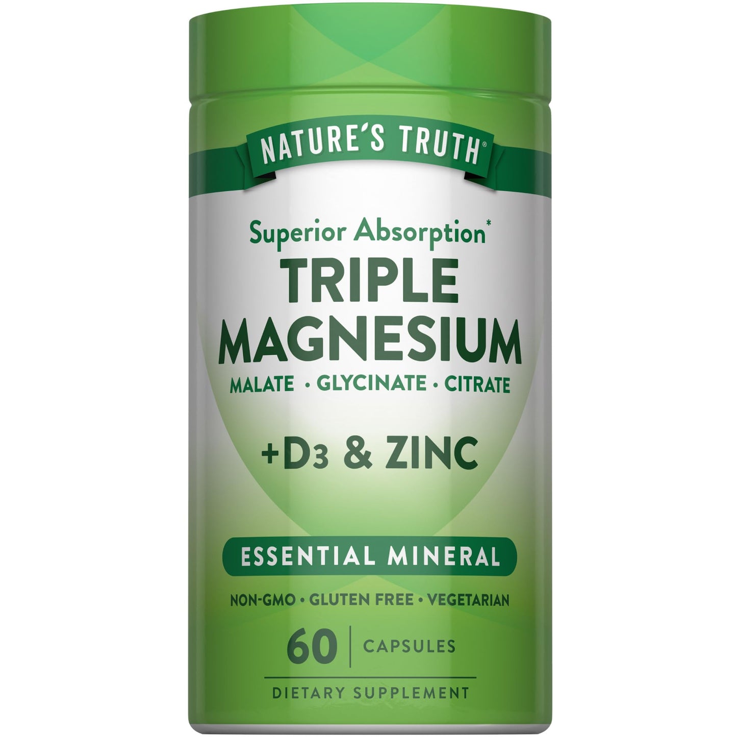 Nature's Truth Triple Magnesium Complex Supplement Capsule, 60 Capsules