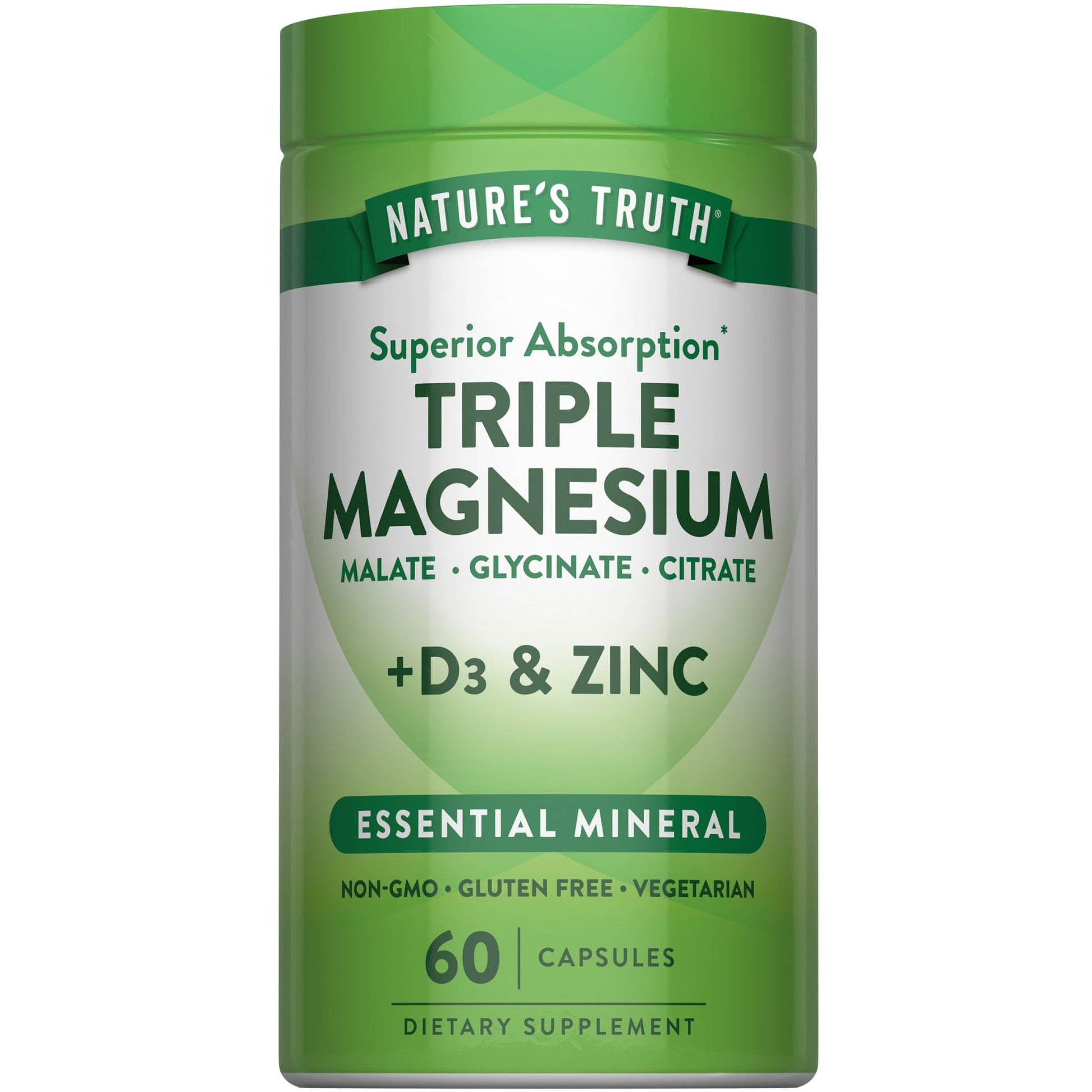 Nature's Truth Triple Magnesium Complex Supplement Capsule, 60 Capsules
