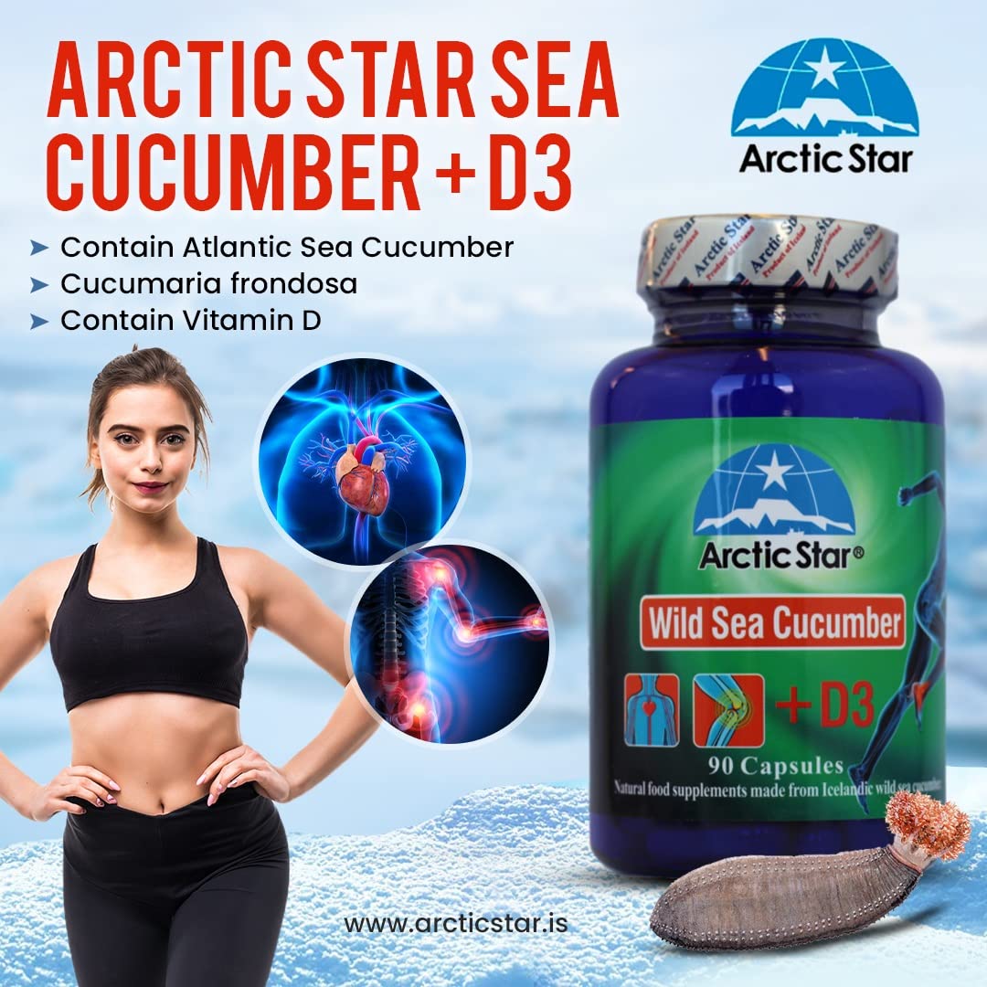 Arctic Star Sea Cucumber with Vitamin D3 Capsules 90 Capsules
