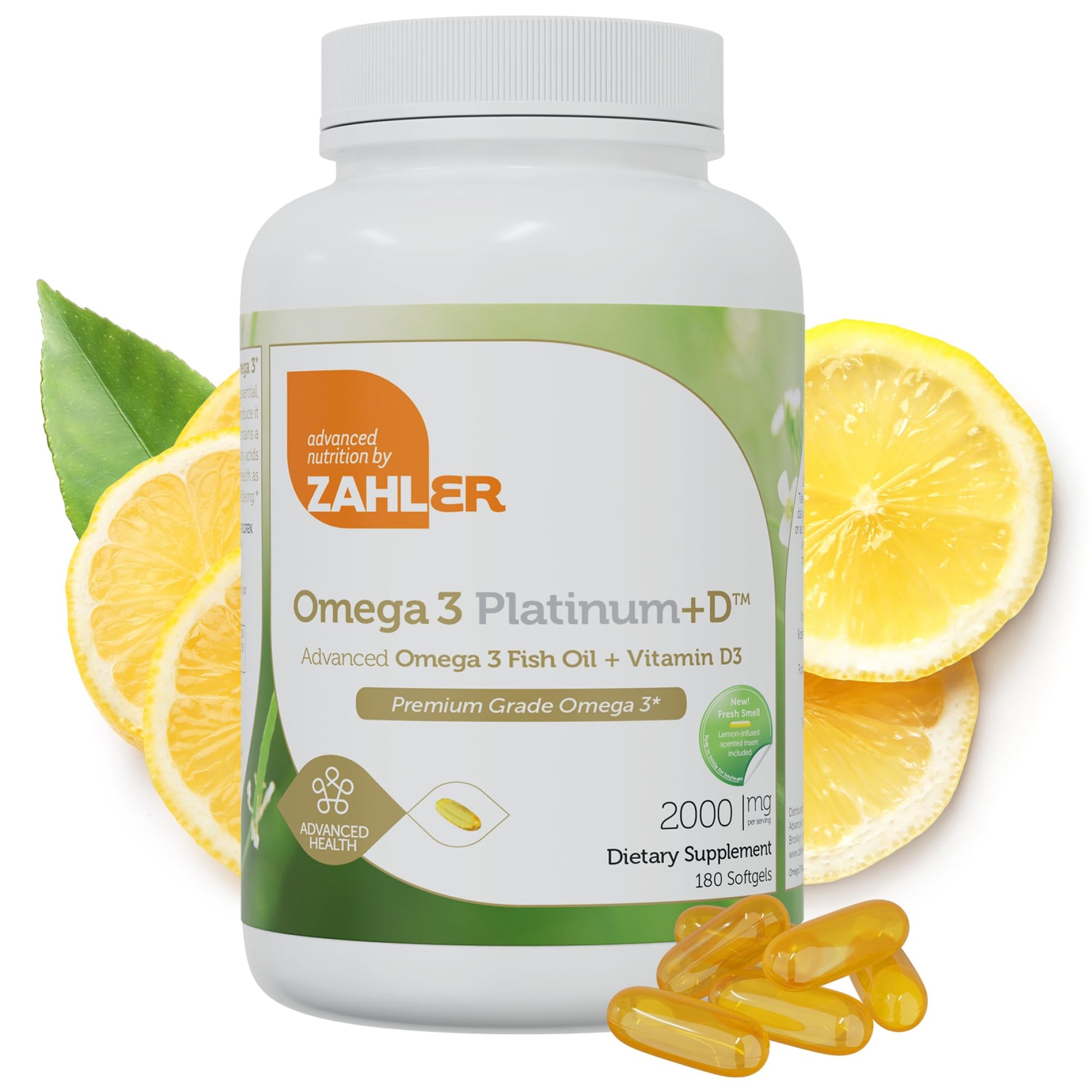 Zahler Omega 3 Platinum +D Softgels 180