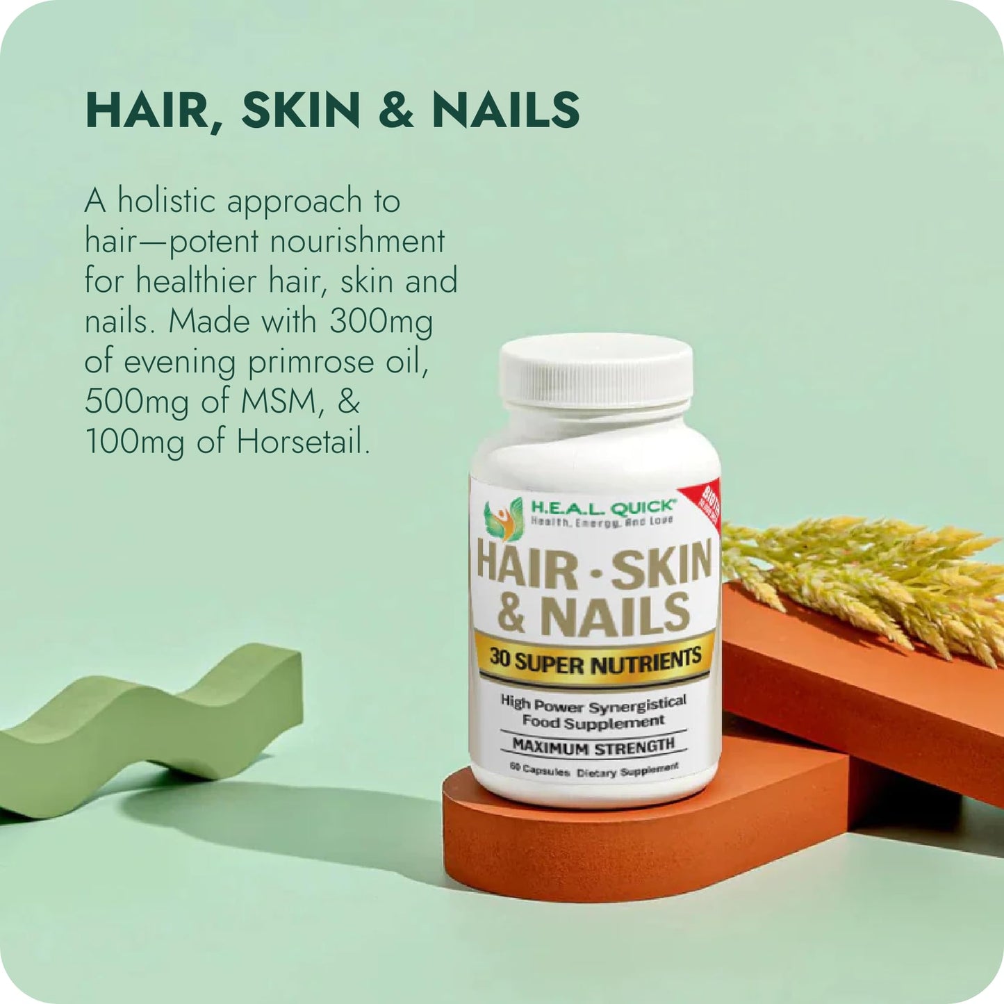 Century Systems H.E.A.L. Quick Hair, Skin & Nails 60 Tablets