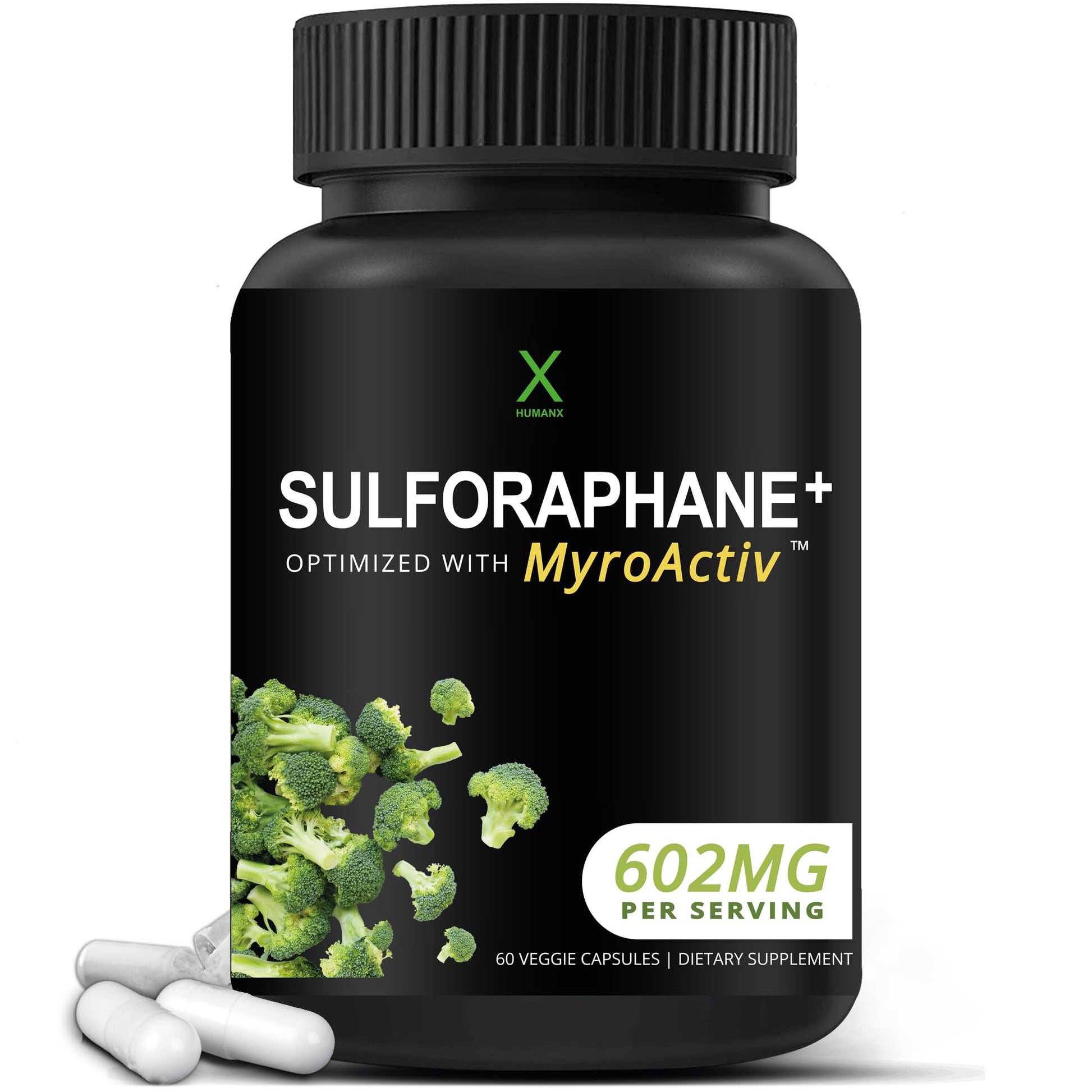 HUMANX Sulforaphane+ 602mg Capsule, 60 Count
