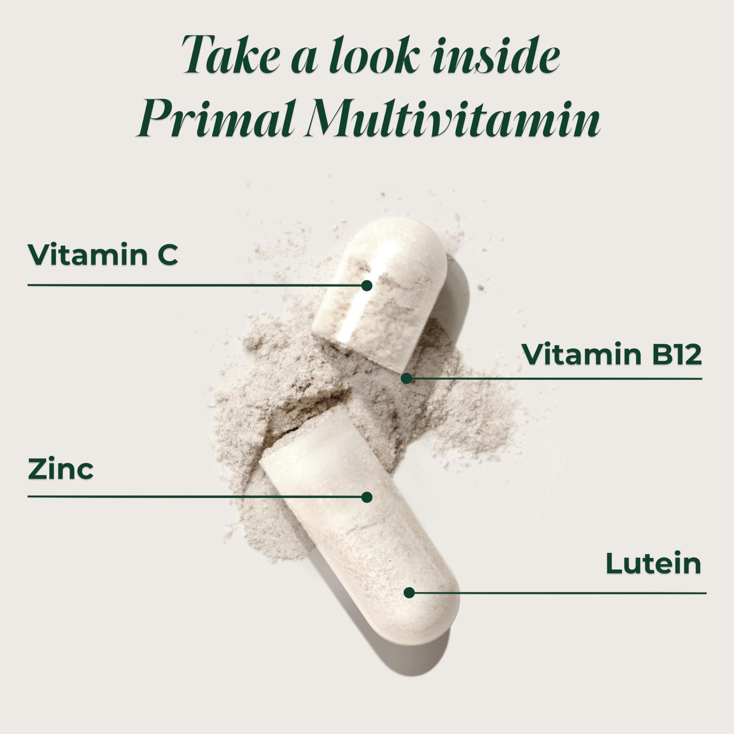 Primal Harvest Multivitamin - Daily Supplement Capsule, 30 Count