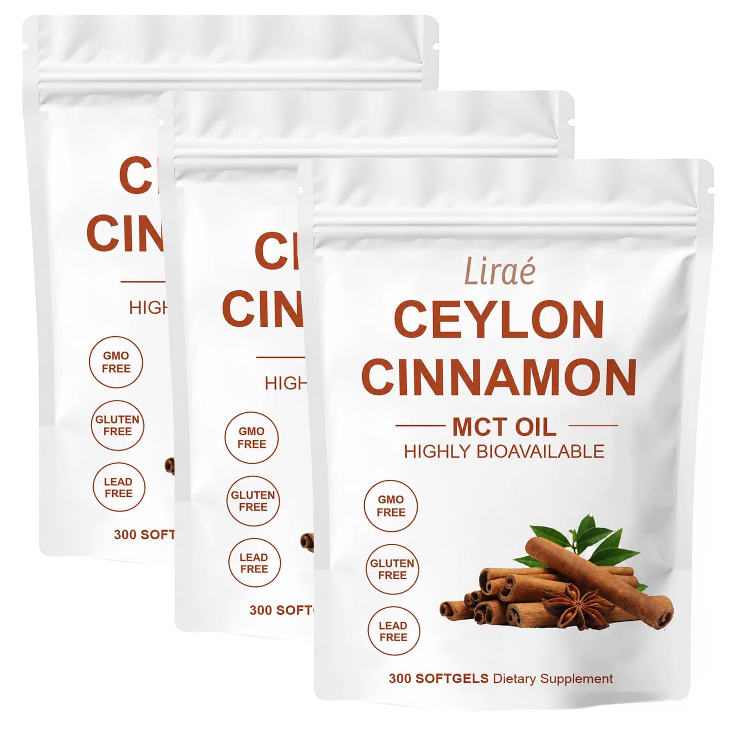 LIRAE Ceylon Cinnamon Softgels 300 Softgels