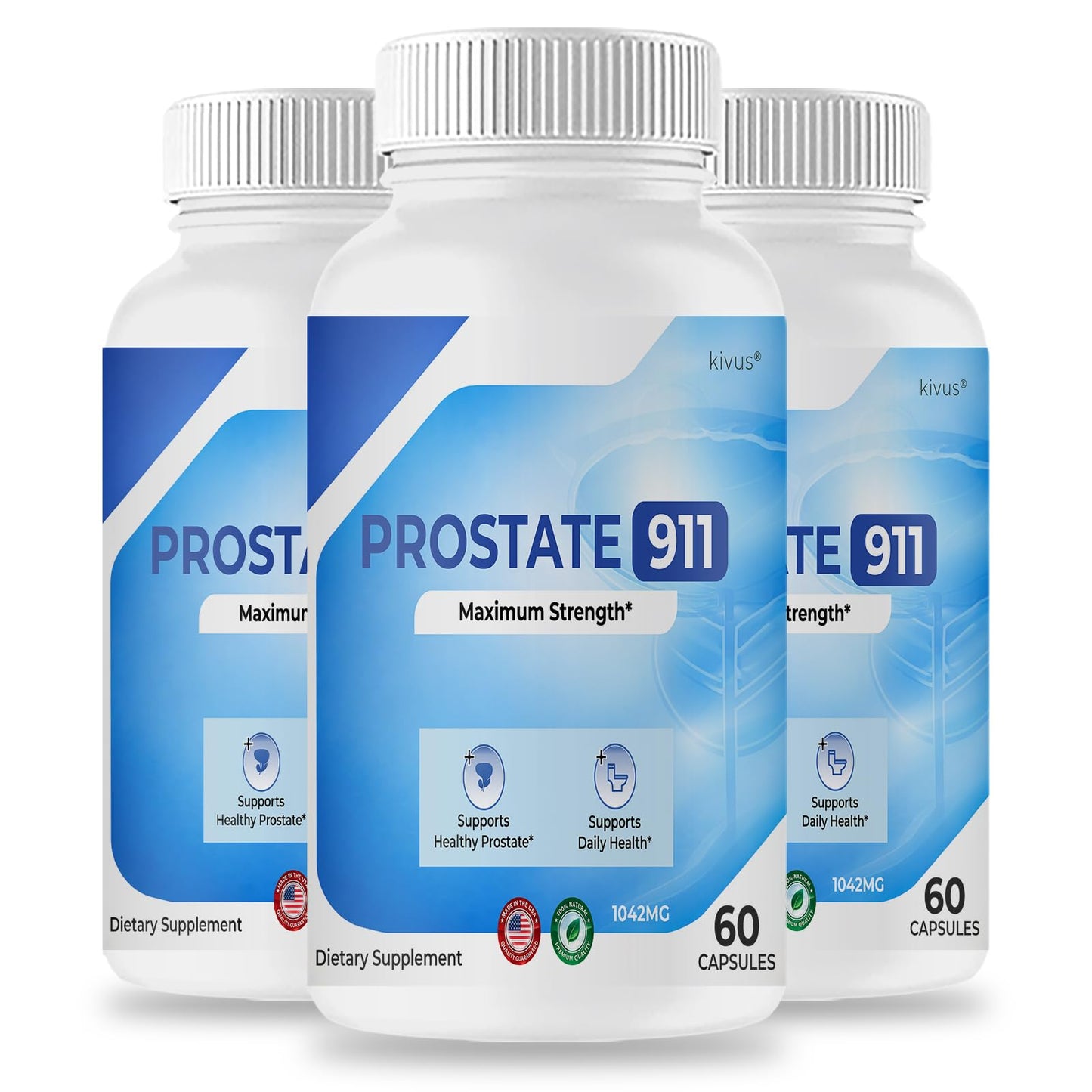 kivus Prostate911 - Prostate 911 Premium Formula Capsules, 180 Count