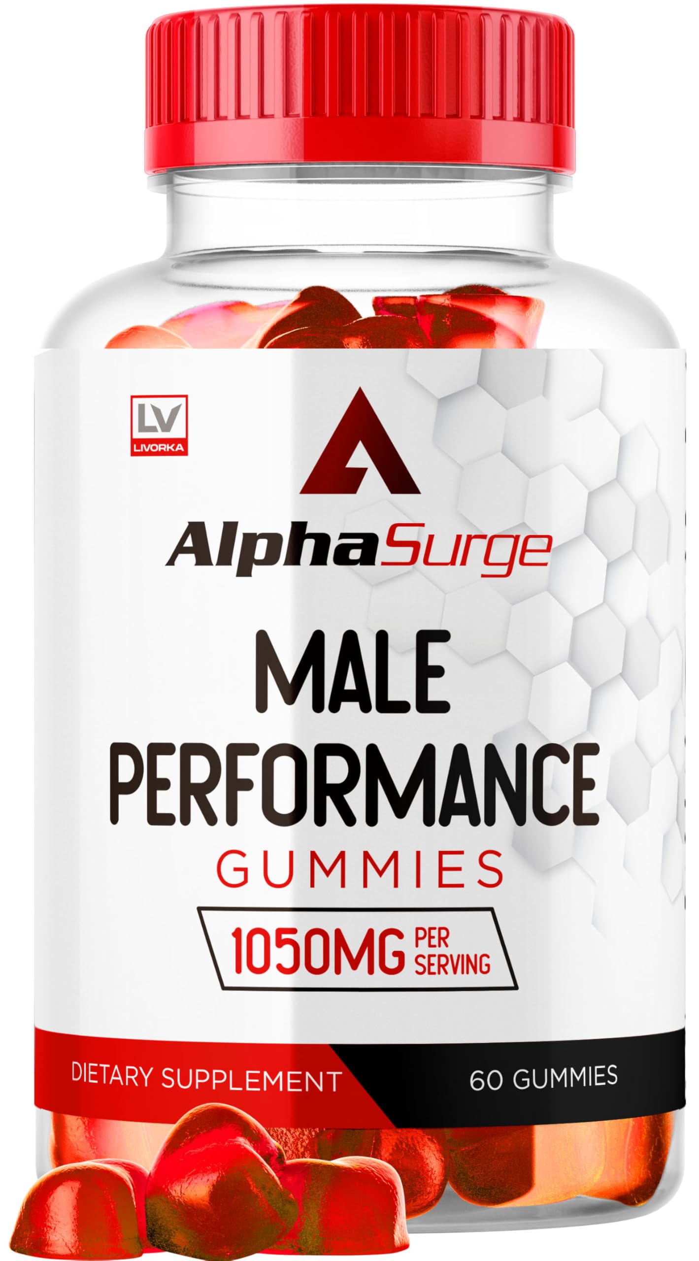 LIVORKA Alpha Surge for Men Gummies, 60-count