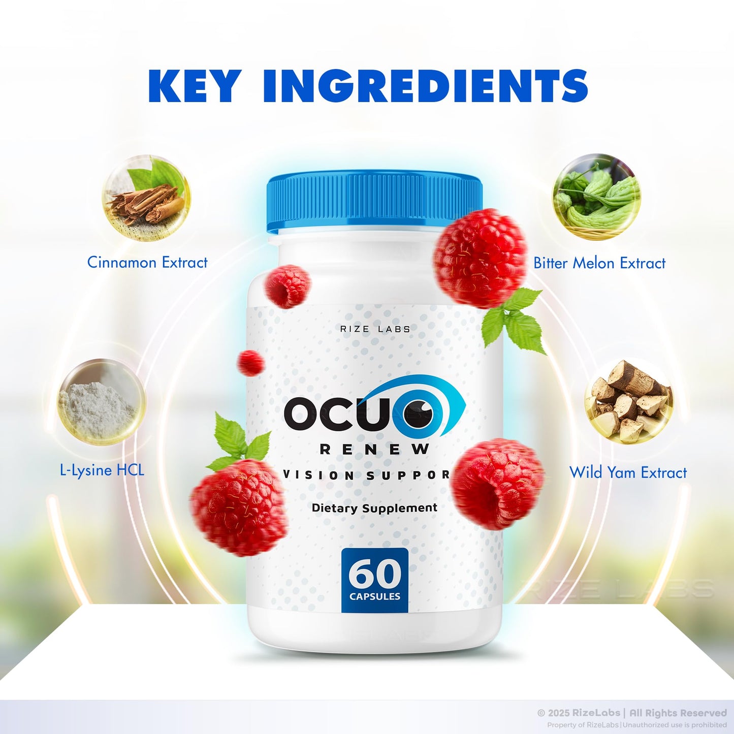 Rize Labs Ocurenew Vision Support Supplement Capsules 300