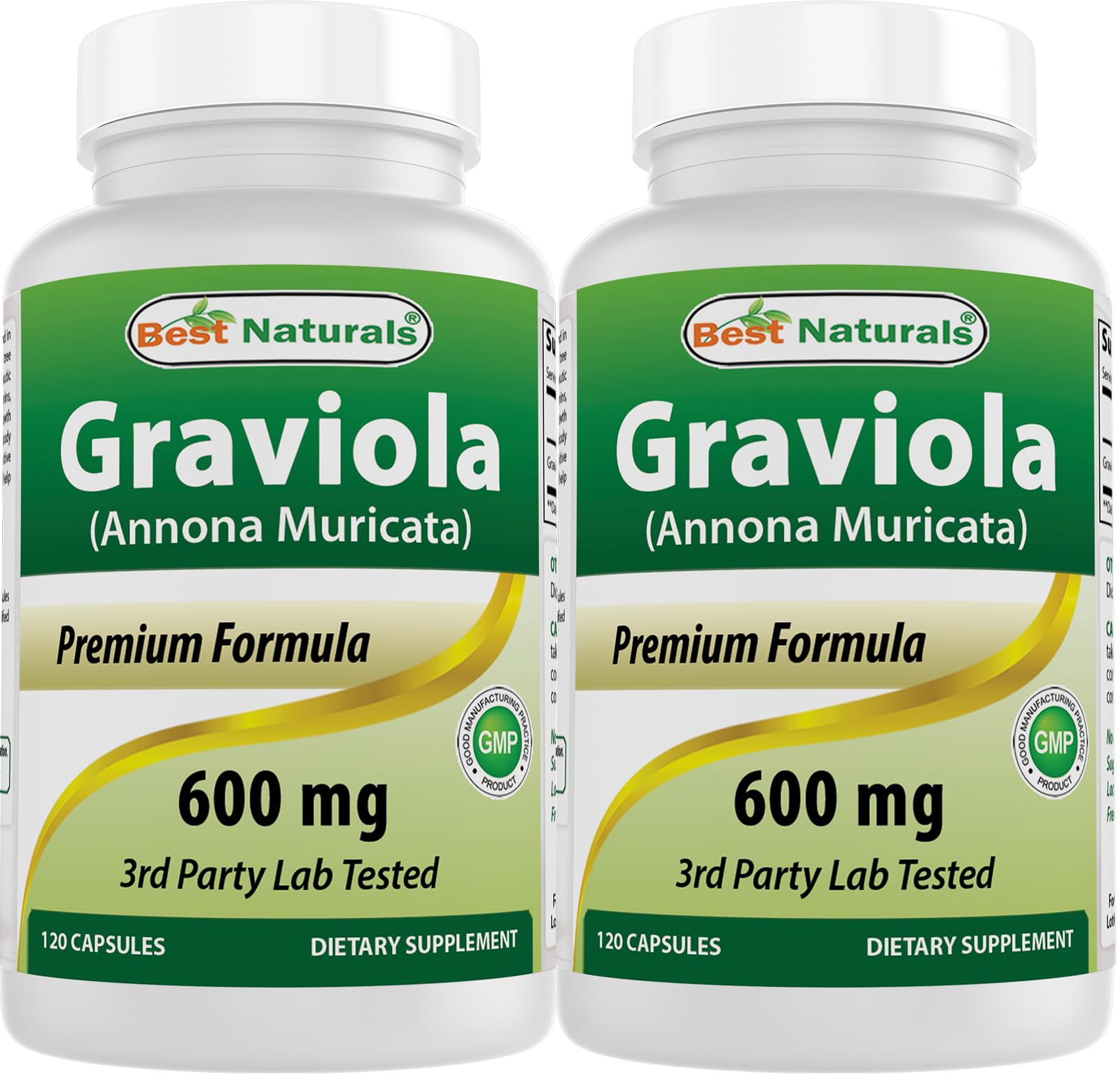 Best Naturals Graviola Capsules Annona Muricata 600 mg, 240 Count
