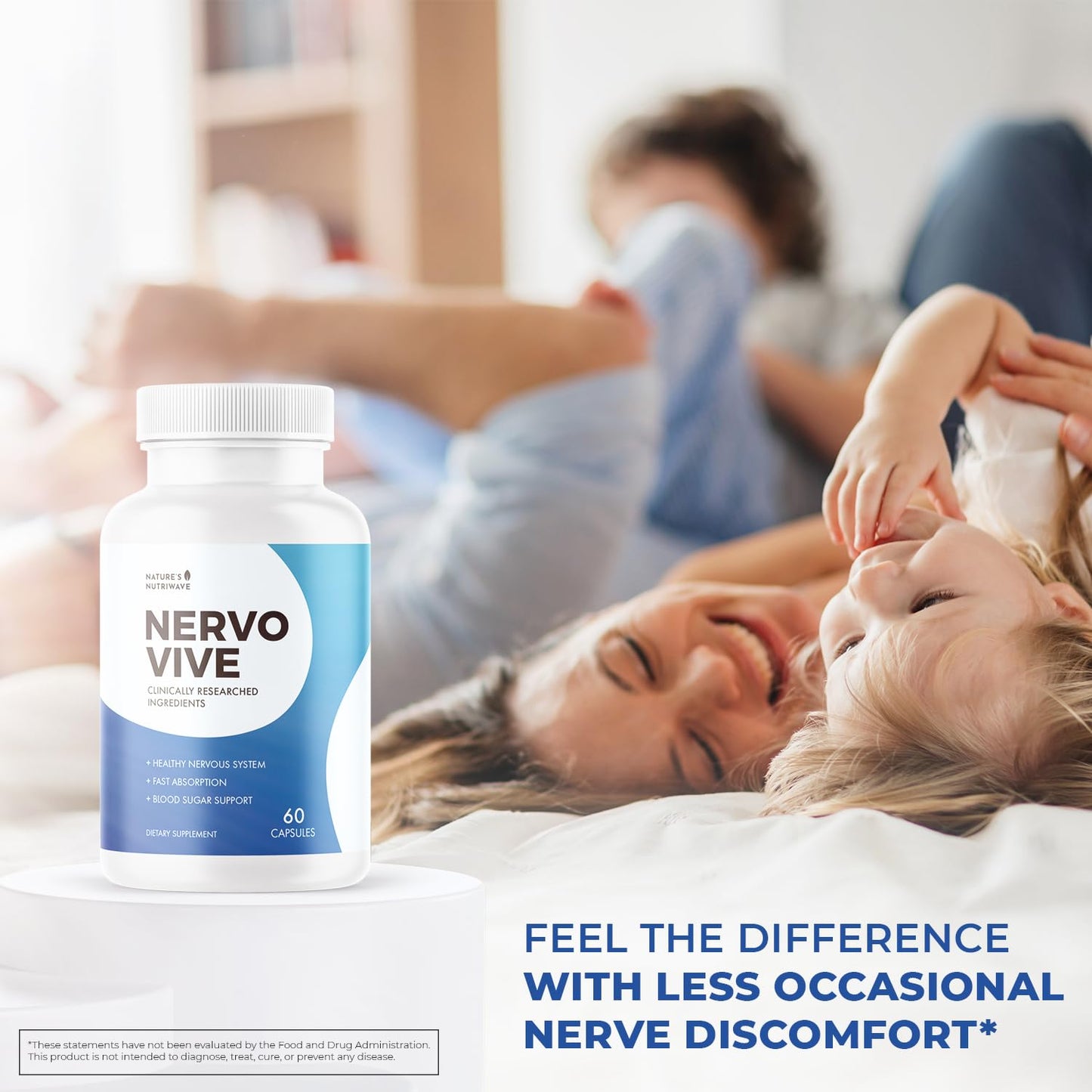 Nature’s NutriWave Nervovive Nerve Support Supplement Capsule 360 Capsules