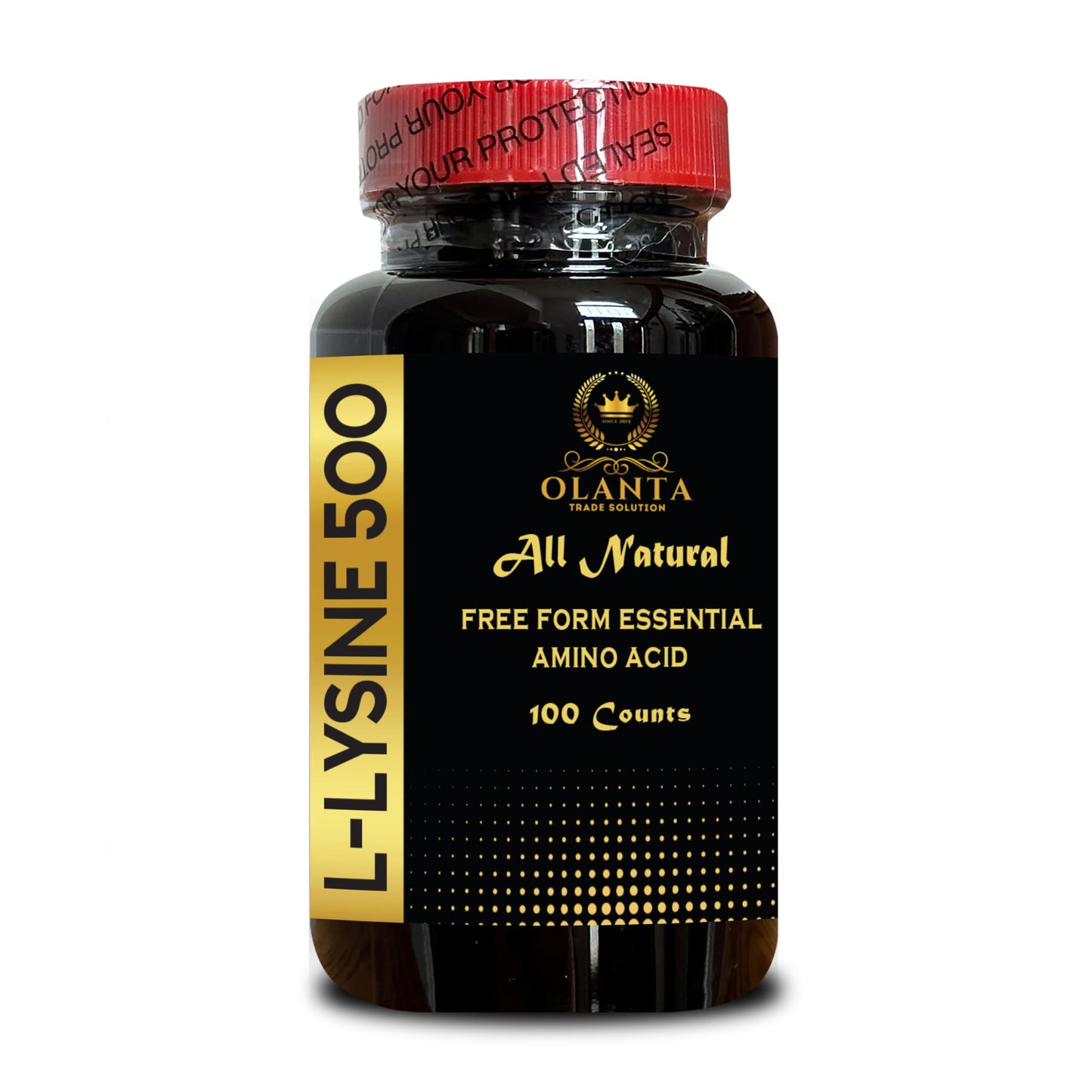 OLANTA TRADE SOLUTION L-LYSINE 500 Capsule, 100 Count