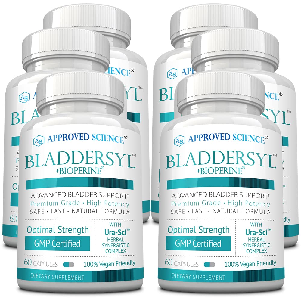 Approved Science Bladdersyl Urinary Incontinence Bladder Support High Absorption 360 Capsules