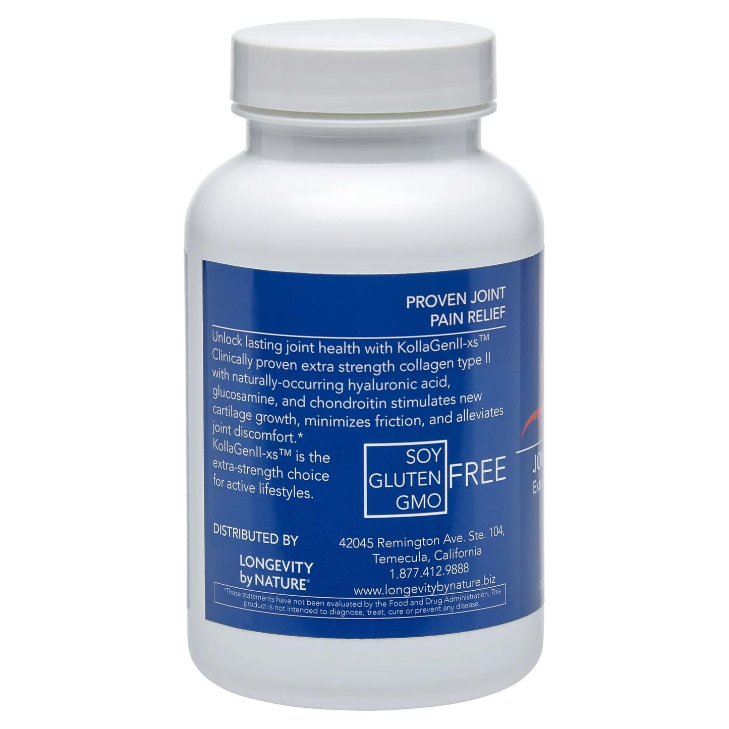 Longevity by Nature KollaGen II-XS Collagen Type II 120 Capsules