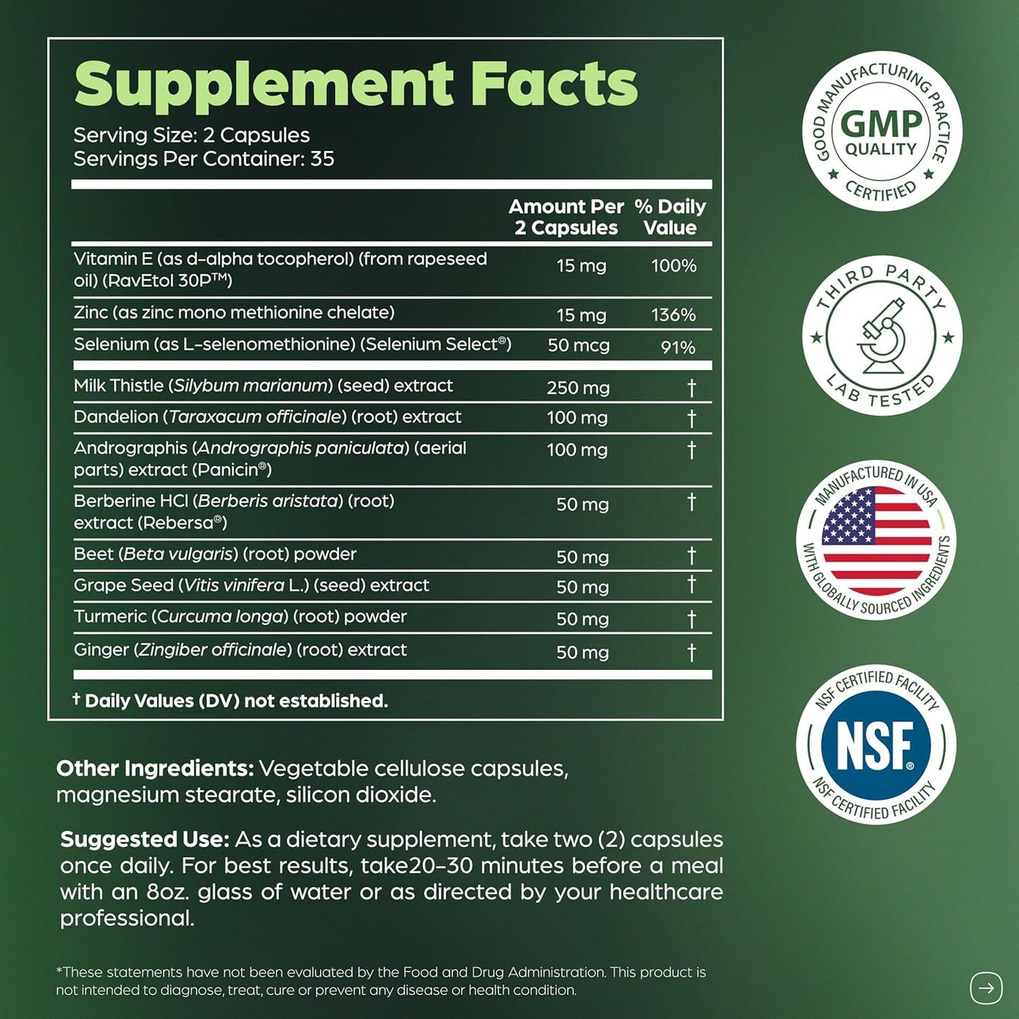 Auivty Liver Support Complex 190 Capsules