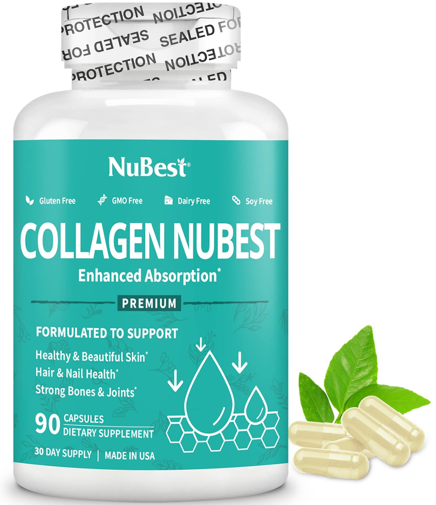 NuBest Collagen Super Collagen Peptides Capsule 90 Capsules