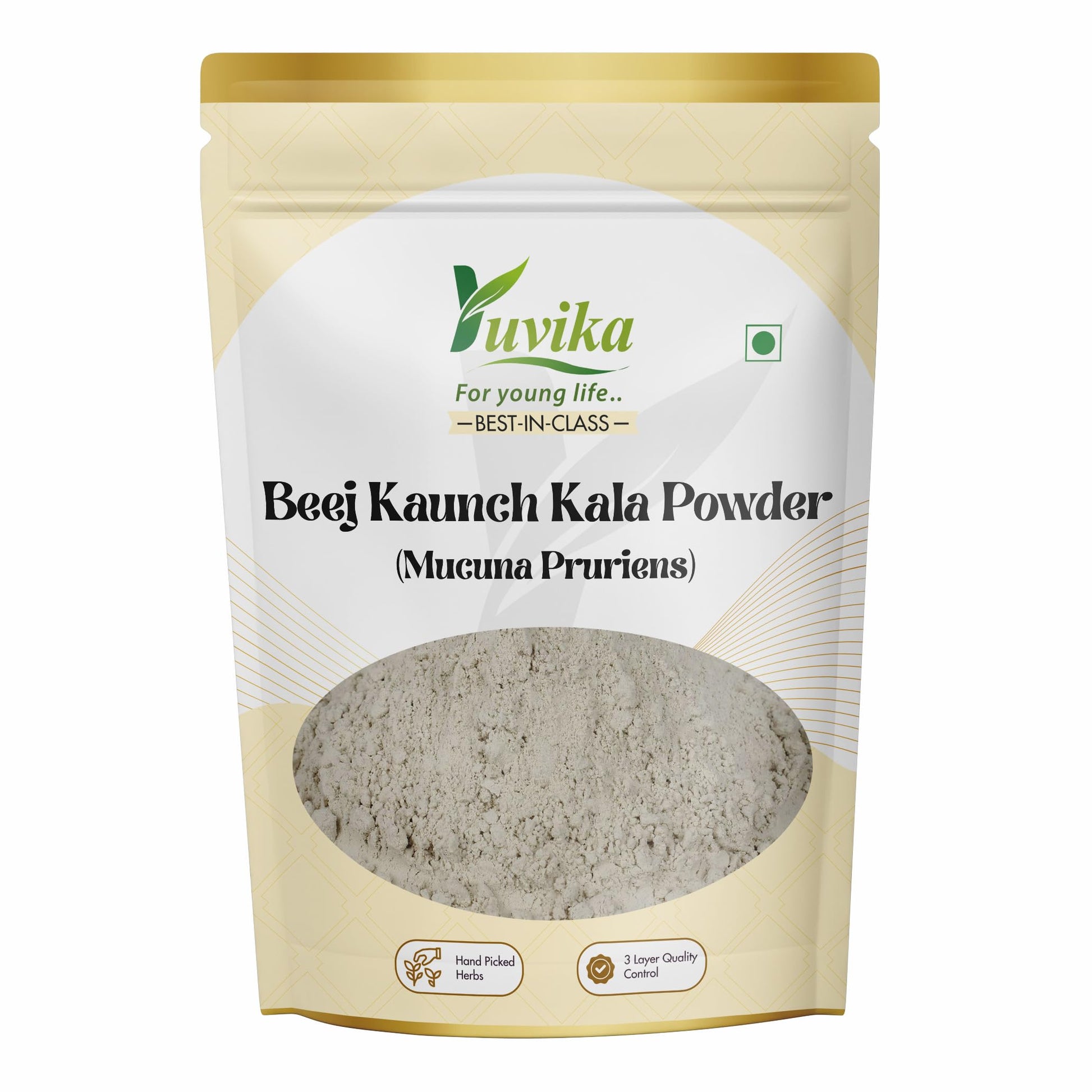Yuvika Beej Kaunch Kala Mucuna Pruriens (Black Kaunch Seeds), Powder, 200 Gram, 1