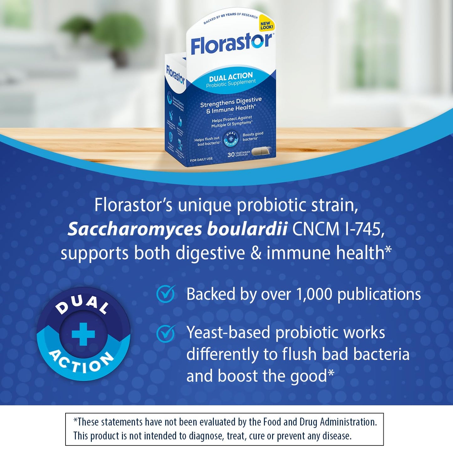Florastor Probiotics for Digestive and Immune Health Capsule, 30 Capsules